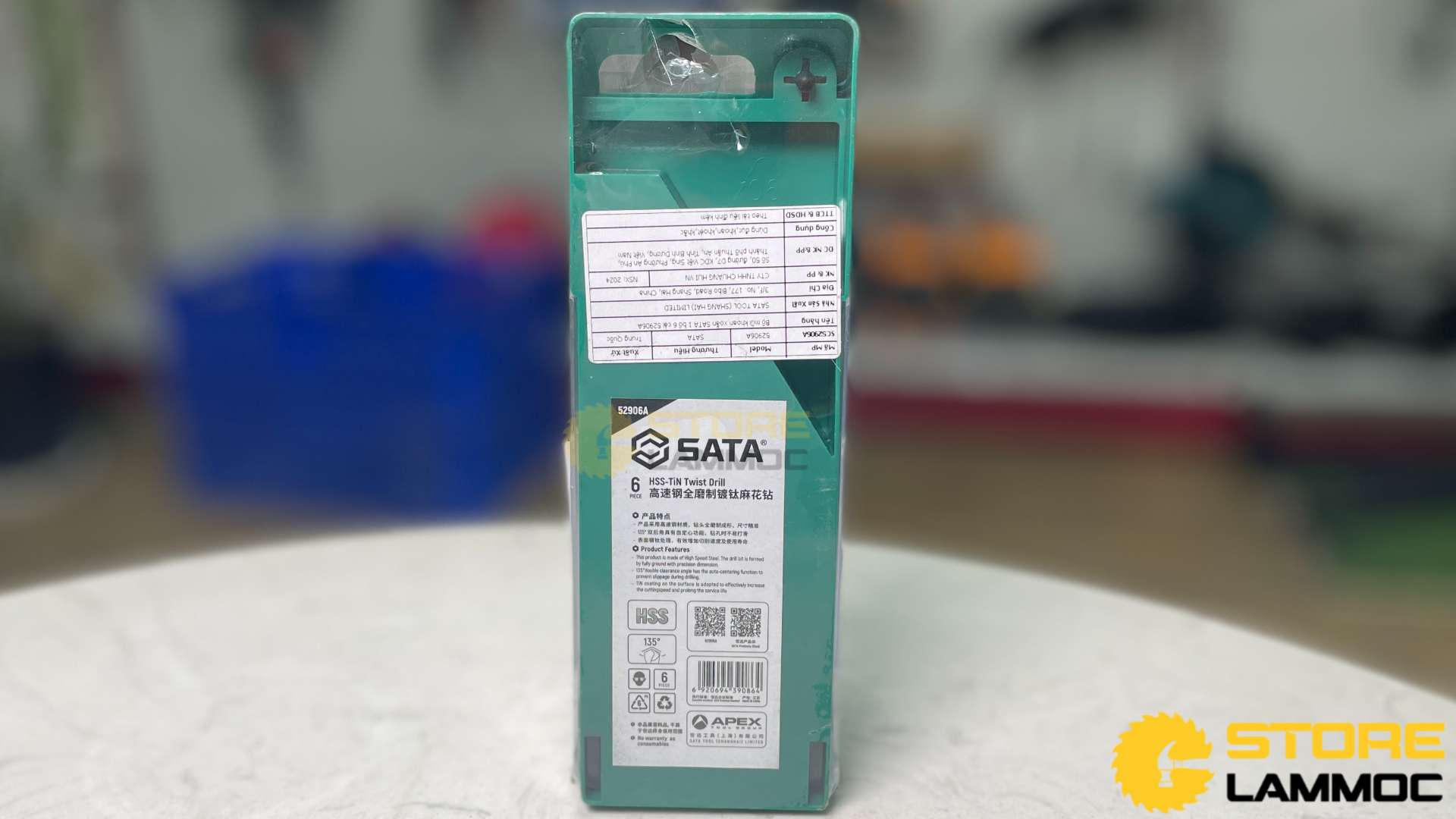 Bộ mũi khoan xoắn (bộ 6 cái) Sata 52906A