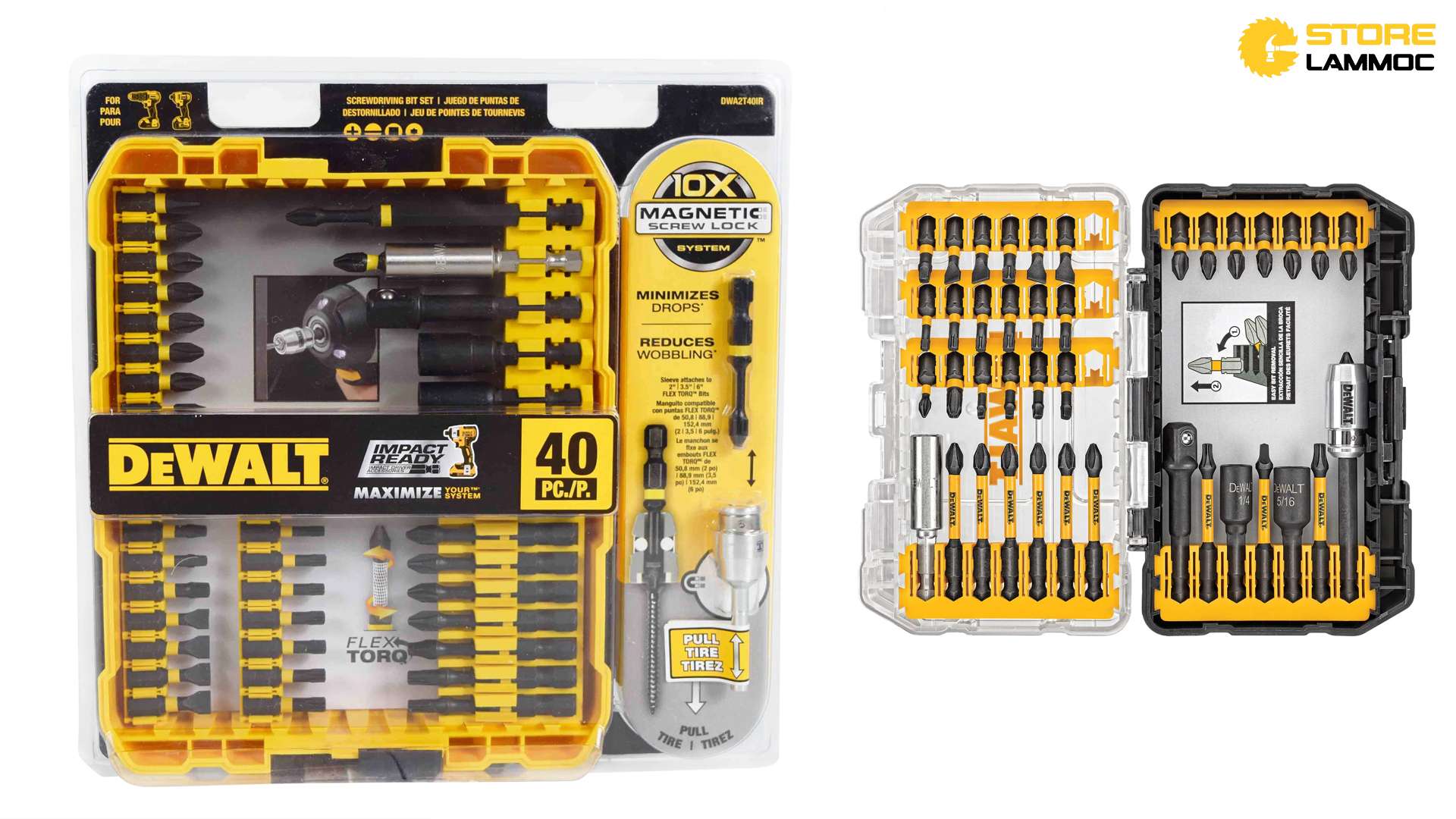 bộ mũi vít đa năng 40 món chính hãng DEWALT DWA2T40IR