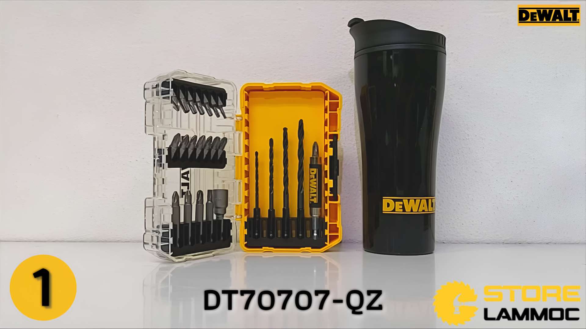 Bộ mũi bắn vít đa năng 25 chi tiết kèm ly Dewalt DT70707-QZ