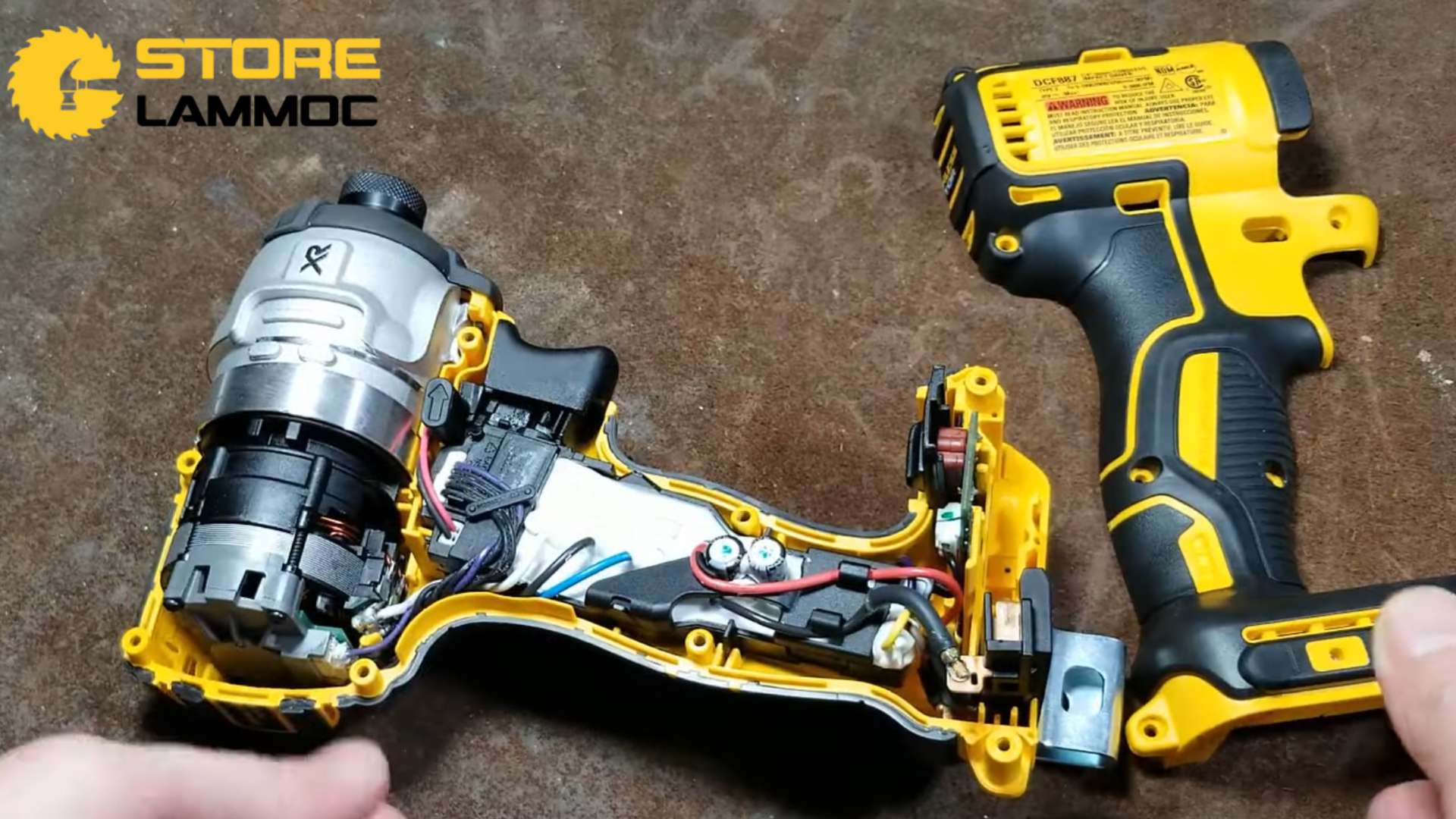 Bộ phận bên trong Máy bắn vít pin Dewalt