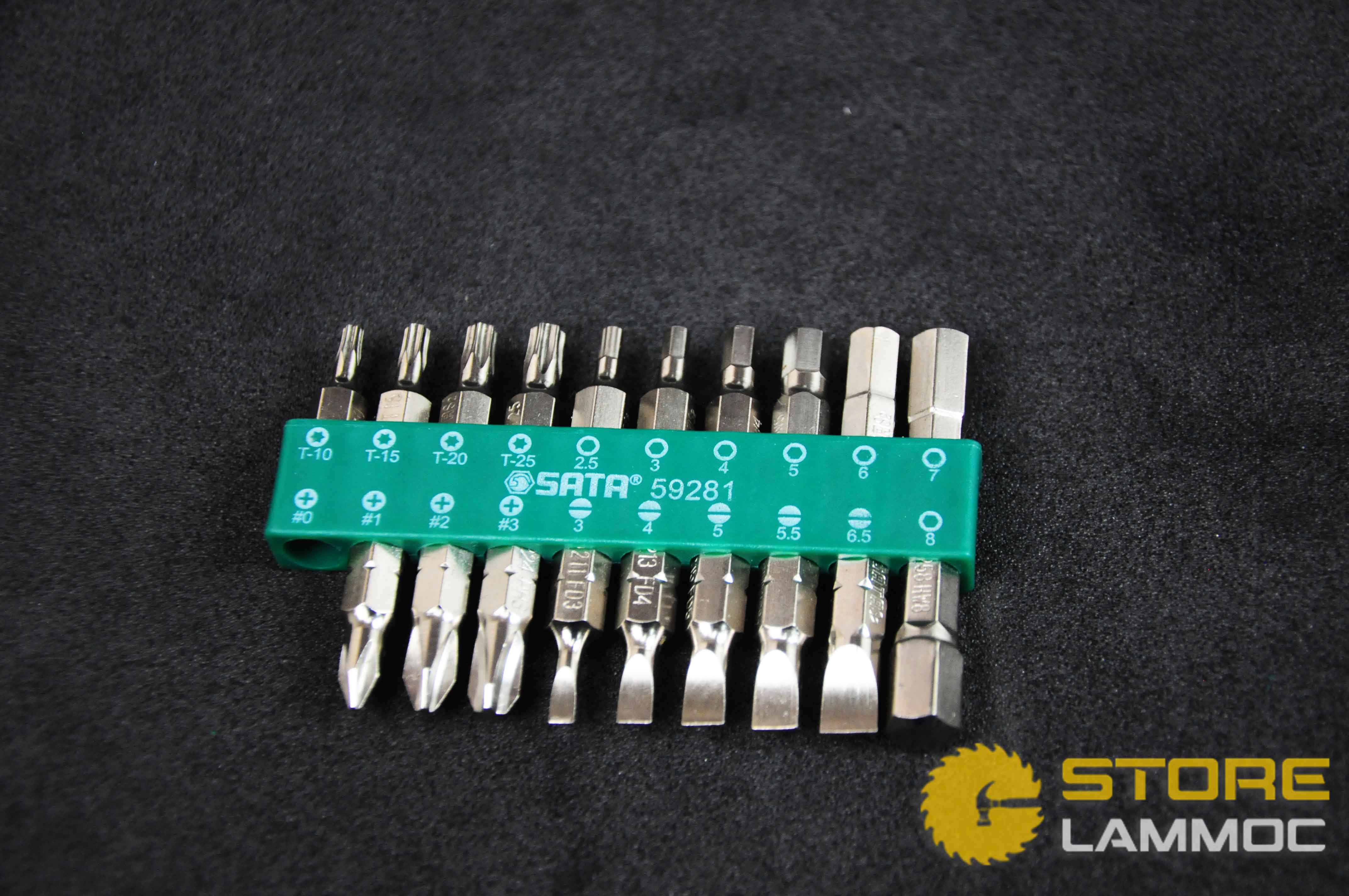 Bộ tua vít tay cầm chữ T (bộ 24 cái) Sata 09341