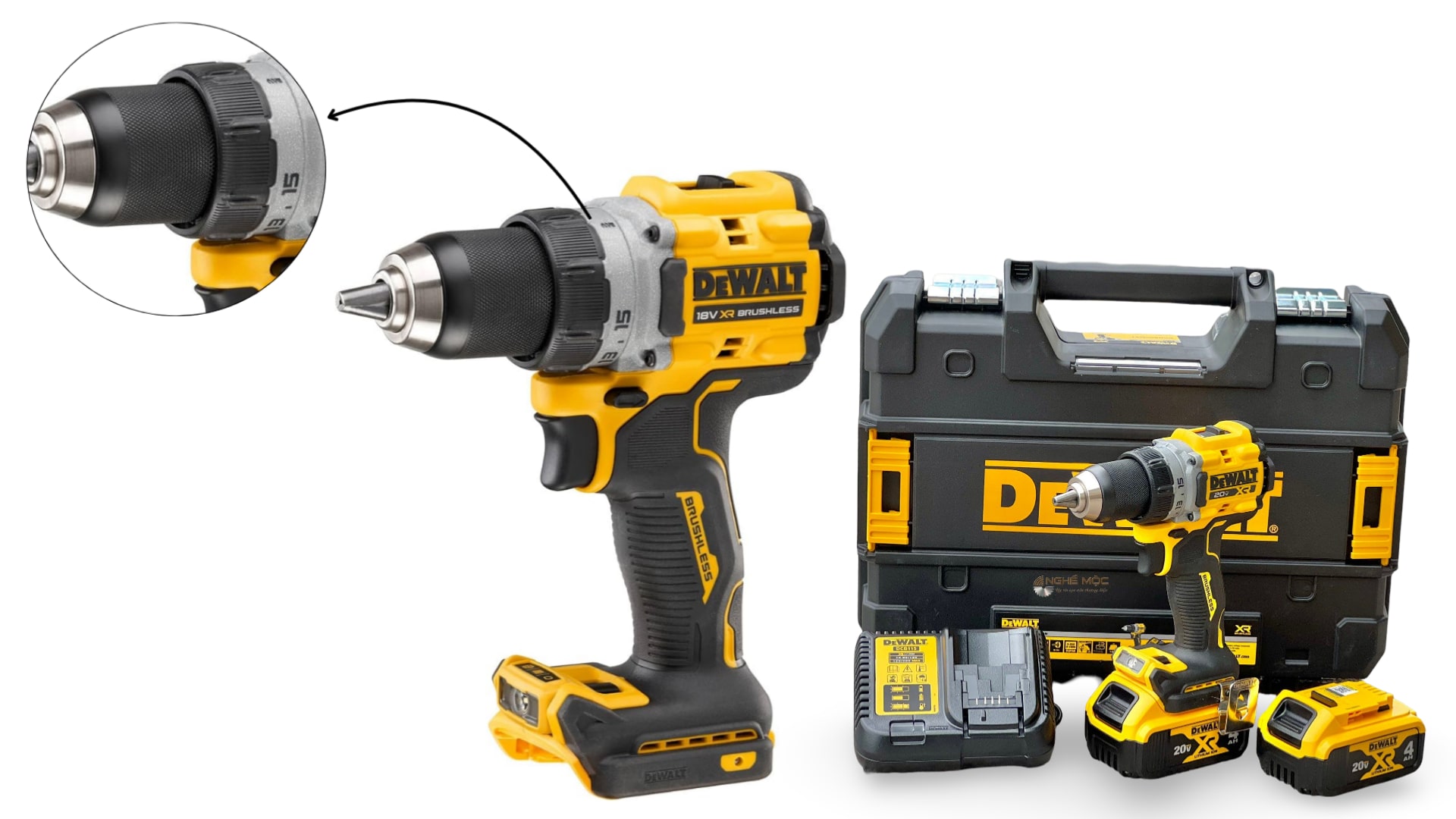 Máy khoan pin Dewalt