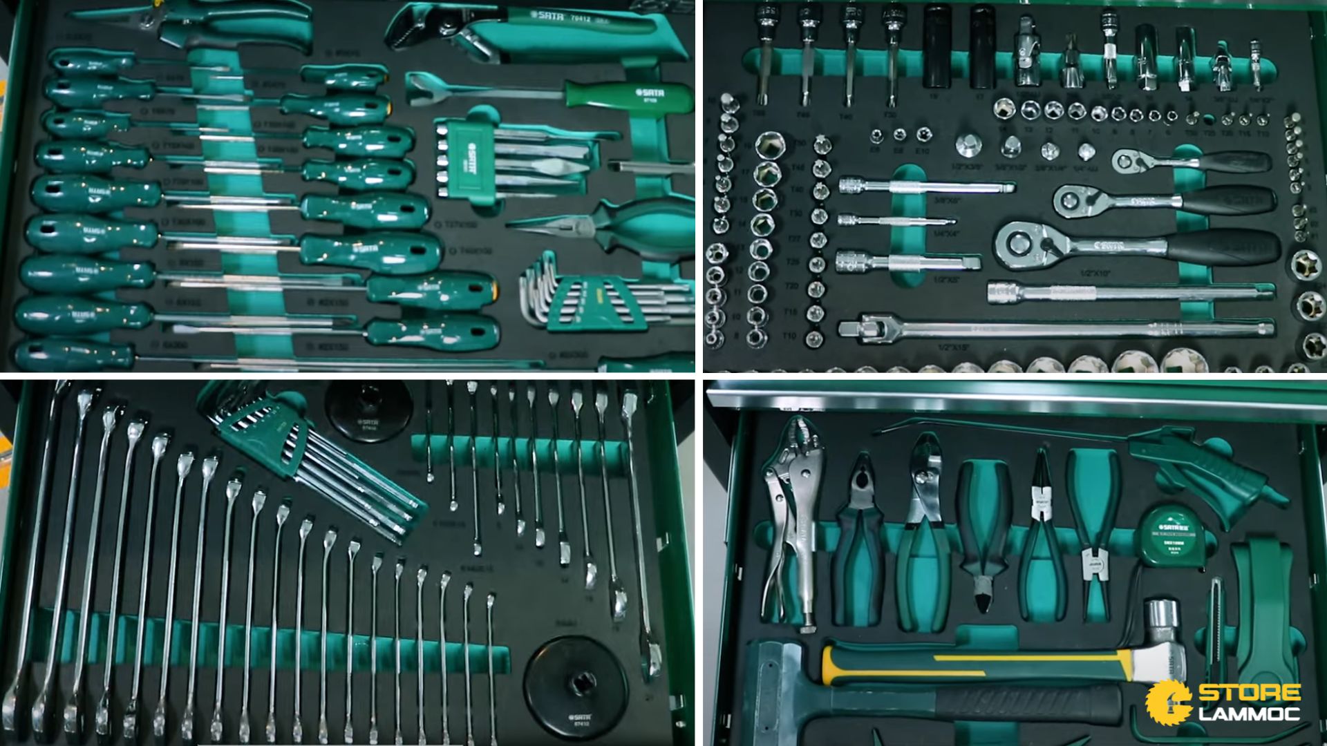 Các dụng cụ trong tủ đồ nghề Sata 09925