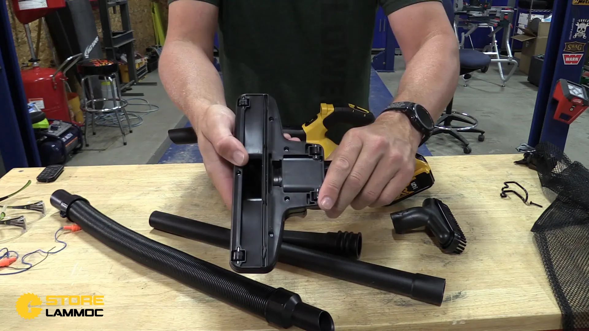 Các phụ kiện đi kèm với máy hút bụi Dewalt DCV501H