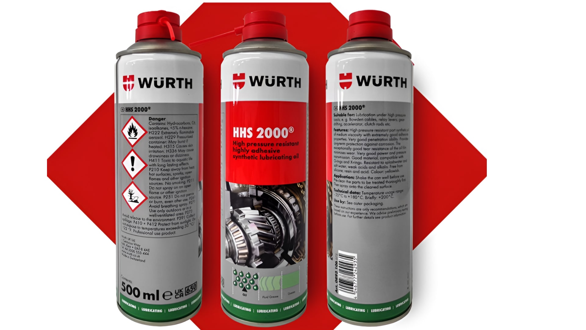 Các sản phẩm khác trong dòng mỡ bò Wurth HHS