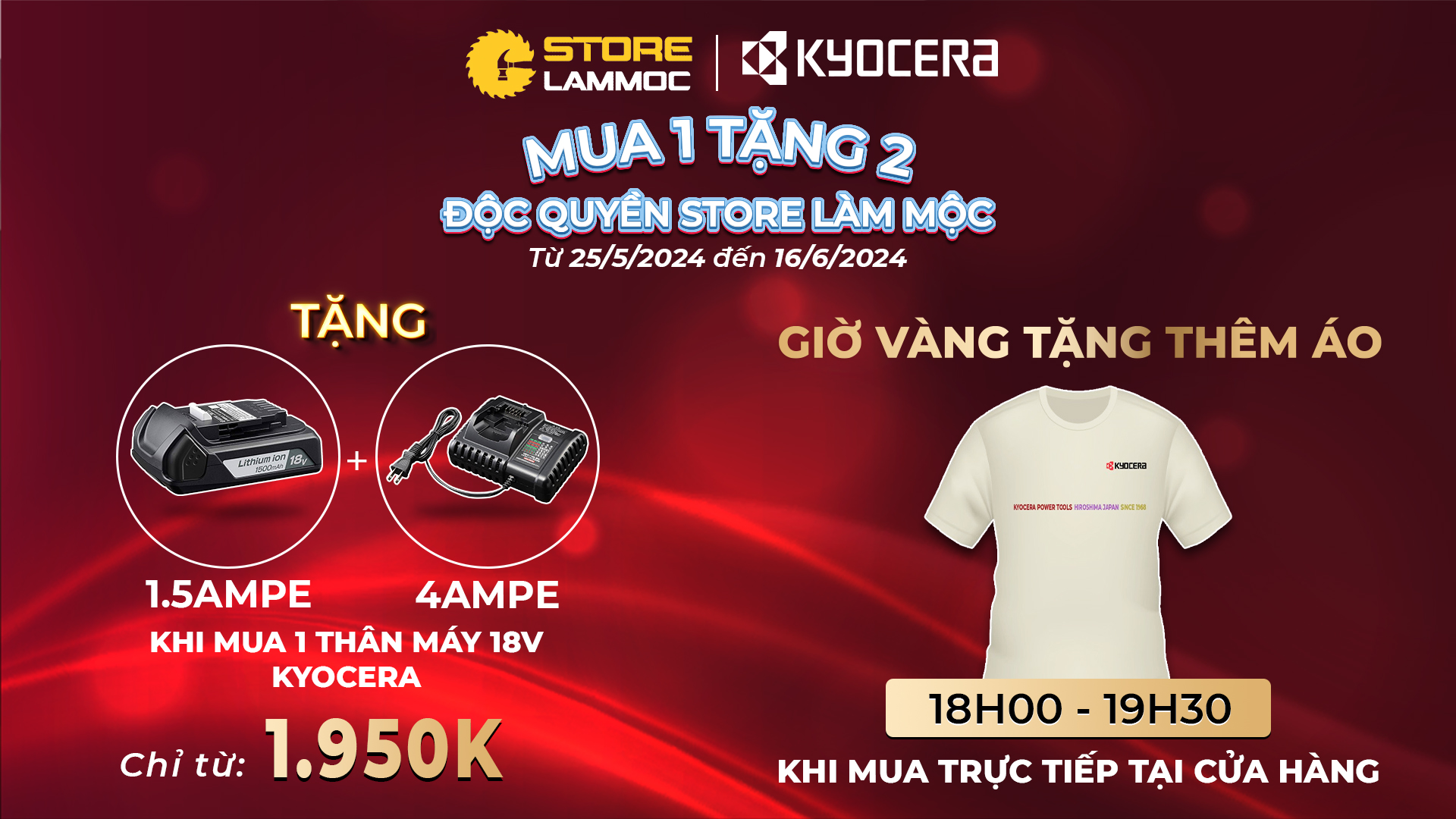 Kyocera tung khuyến mãi khủng: Mua 1 tặng 2, giá siêu ưu đãi