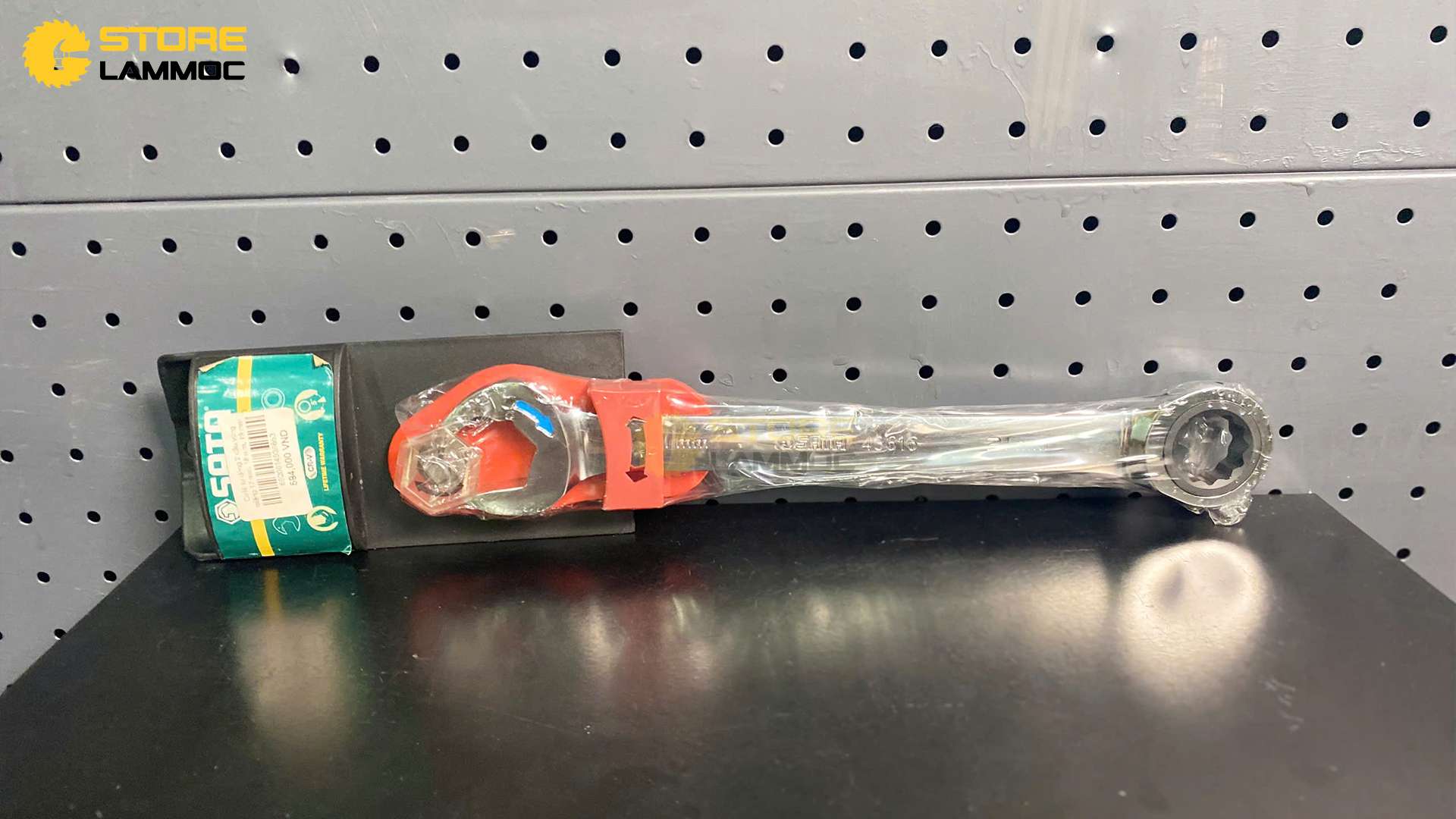 Cờ lê tự động 2 đầu vòng miệng 17 mm, 18 mm, 19 mm, 21 mm Sata 43613, 43614, 43615, 43616