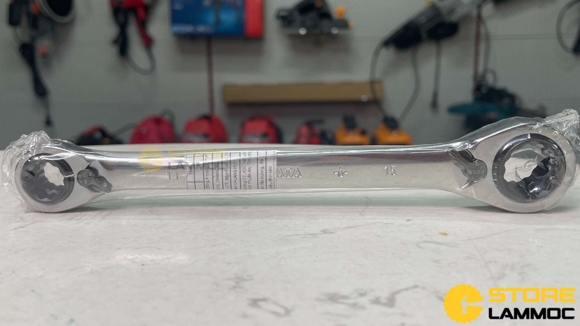 Cờ lê tự động 4 trong 1 9x11x14x15mm Sata 46622