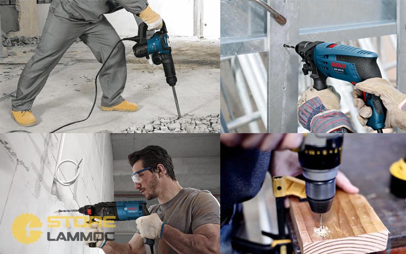 công dụng máy khoan cầm tay