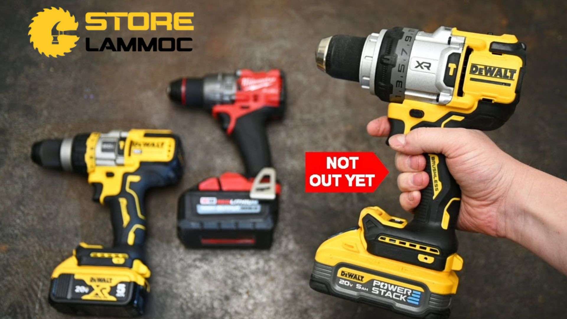 Máy khoan pin DeWALT và Milwaukee