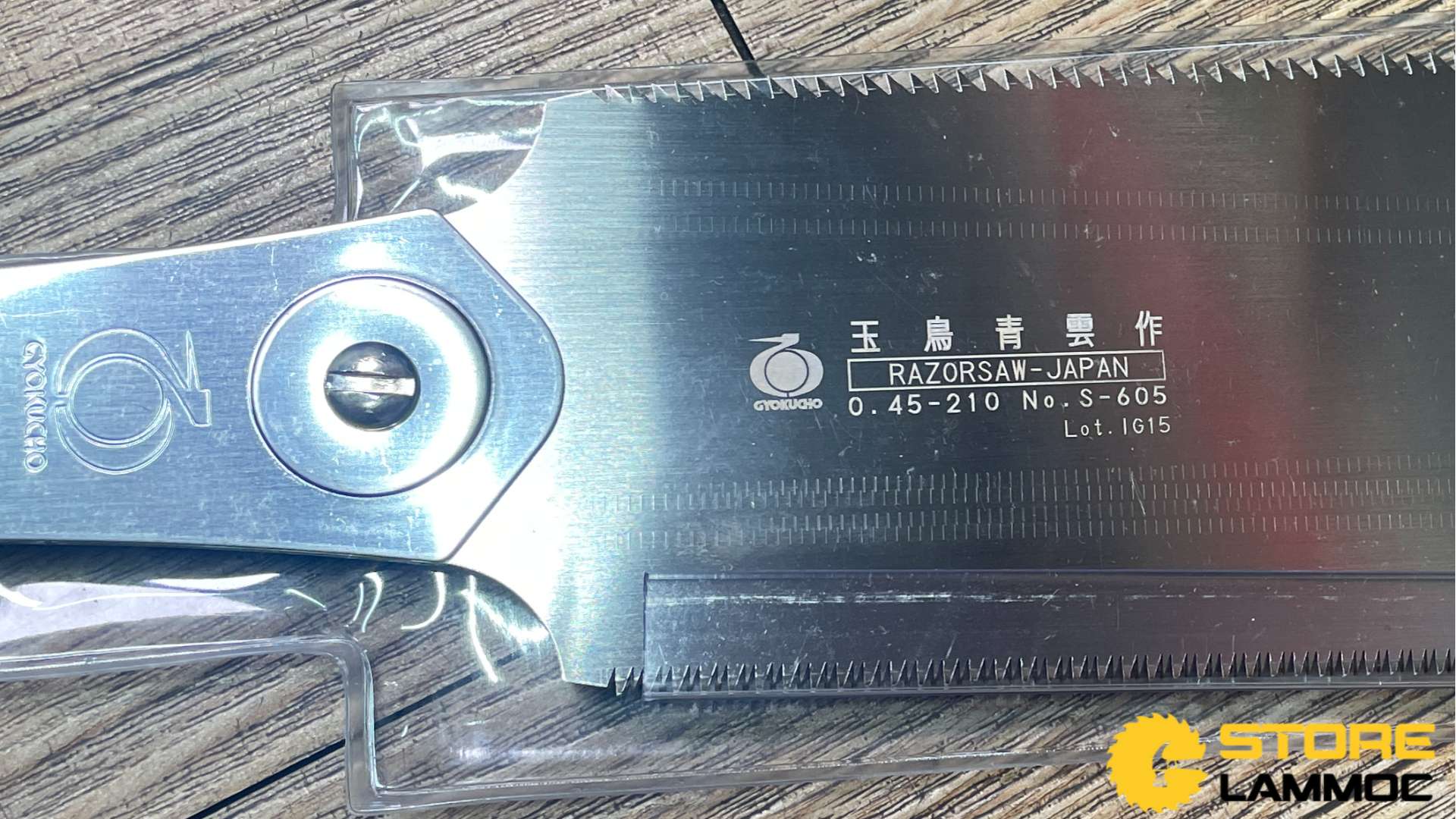 Cưa cắt mộng gỗ 2 mặt lưỡi 0.45mm cán mây Razor Saw Gyokucho RZ605