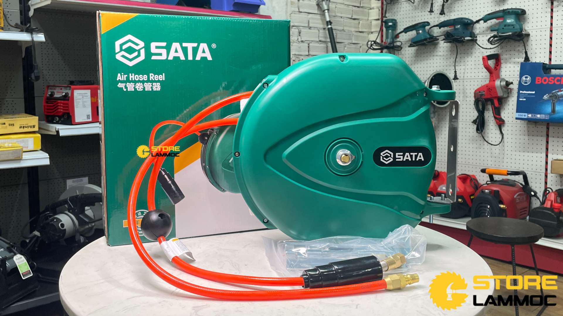 Cuộn dây hơi tự rút phi 6.5x15m Sata 98004