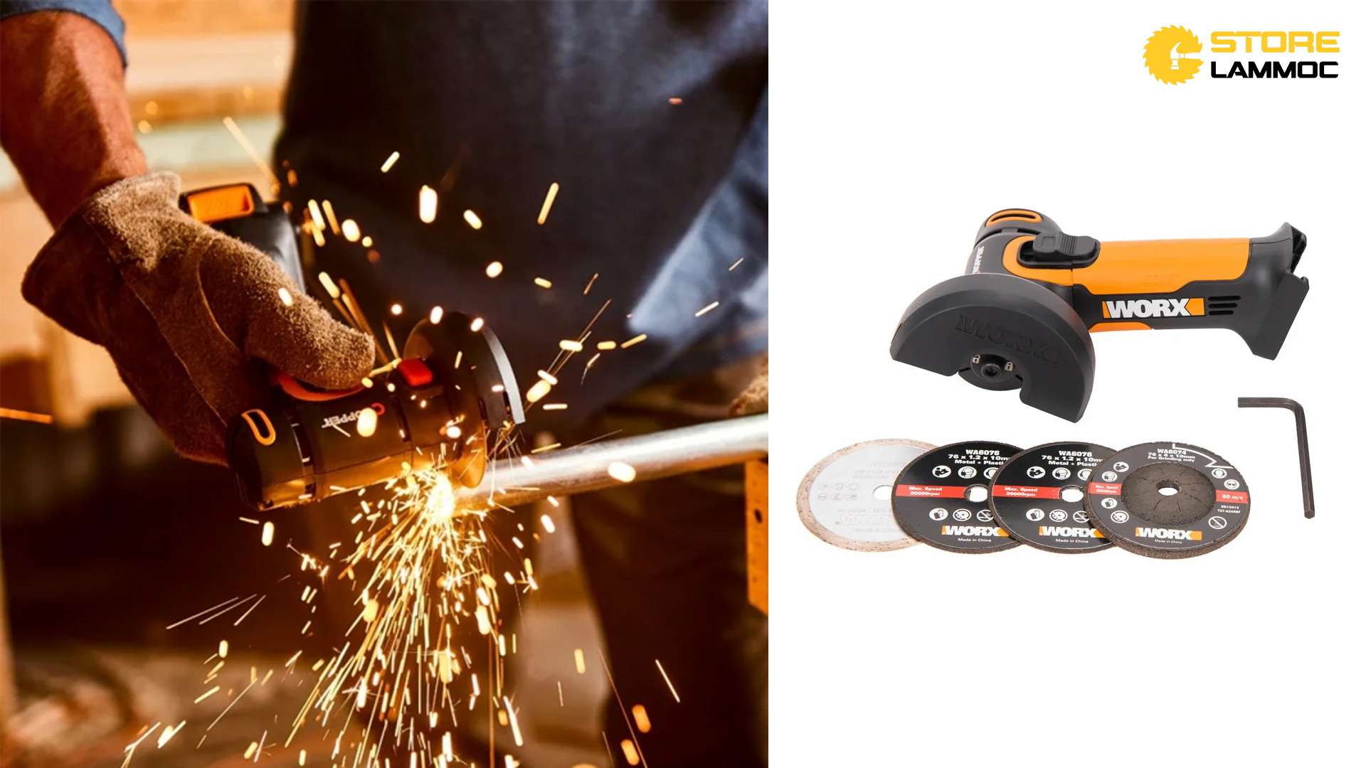 Máy Mài Cắt Mini Đa Năng WORX WX801