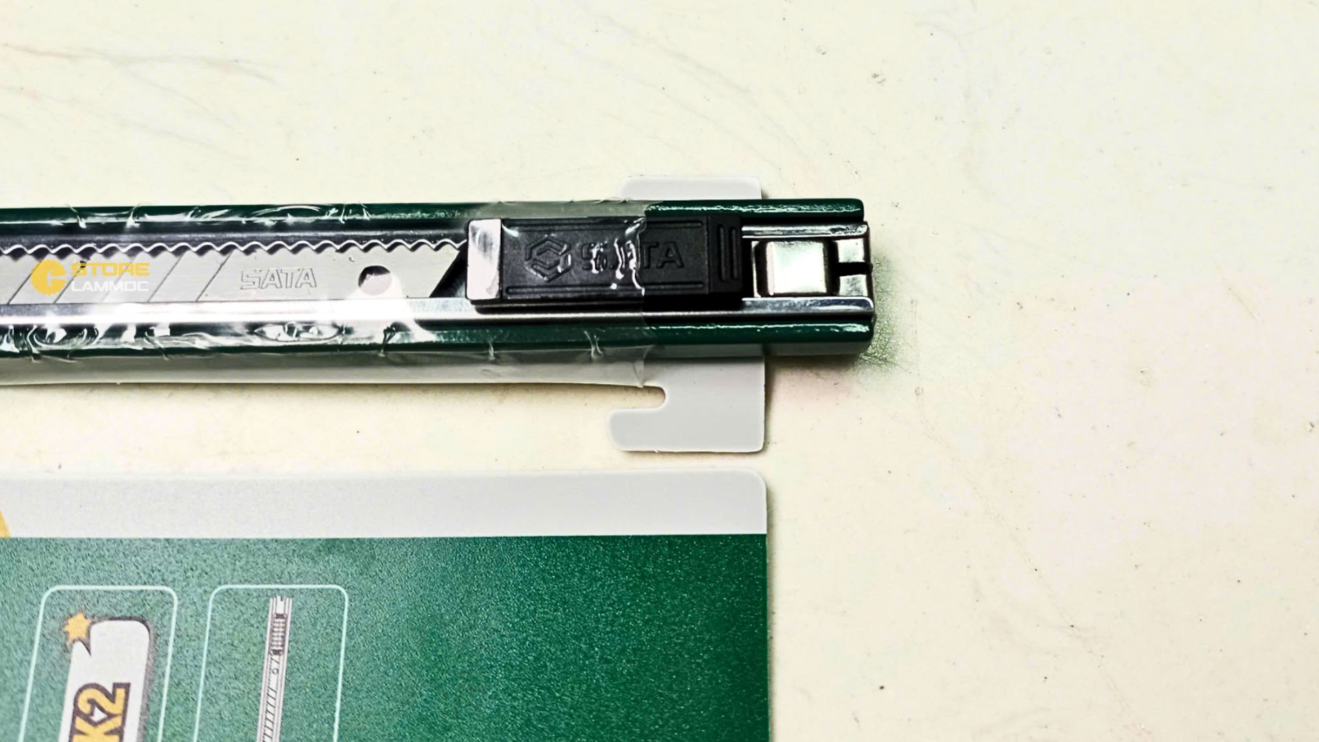 Dao rọc giấy bằng kẽm 9x80mm Sata 93424A - 2