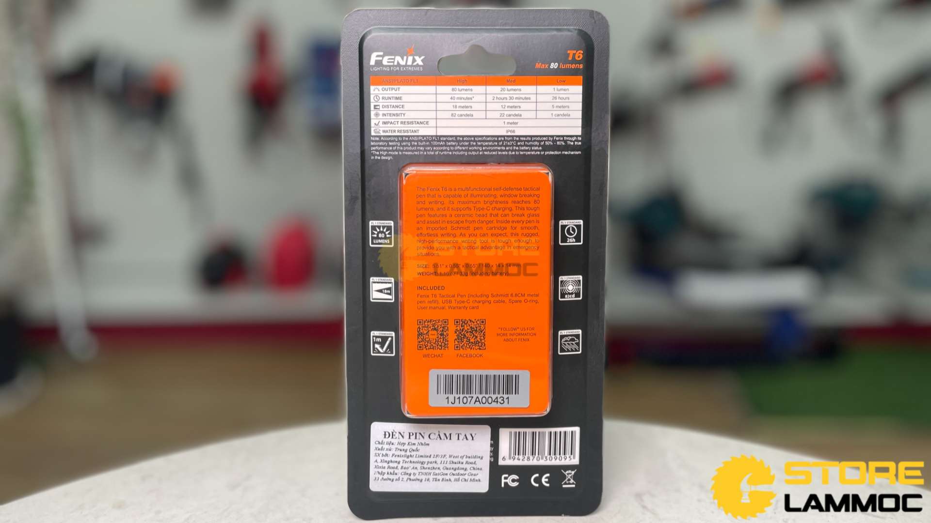 Đèn bút Tactical Penlight Fenix FN-T6BL