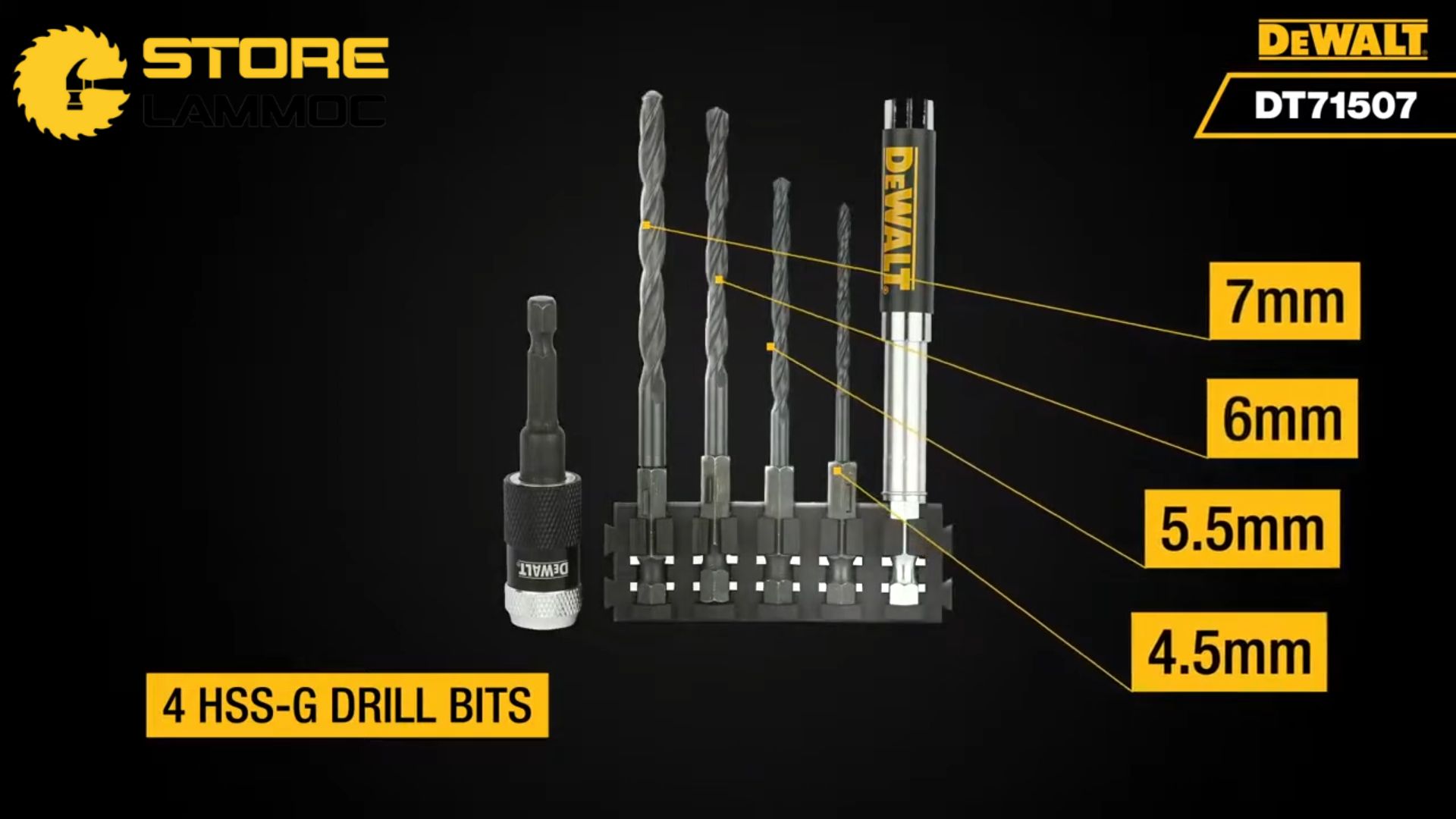 Các mũi khoan trong bộ