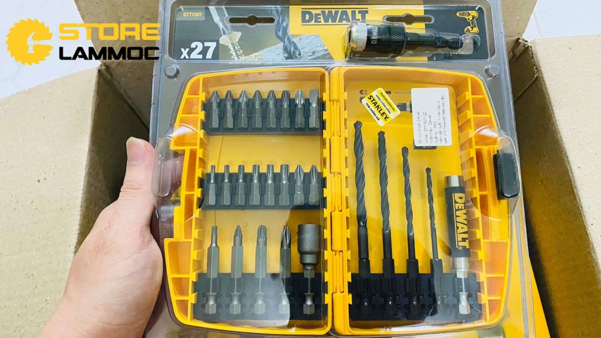 Bộ mũi khoan bắn vít đa năng 27 chi tiết Dewalt DT71507-QZ