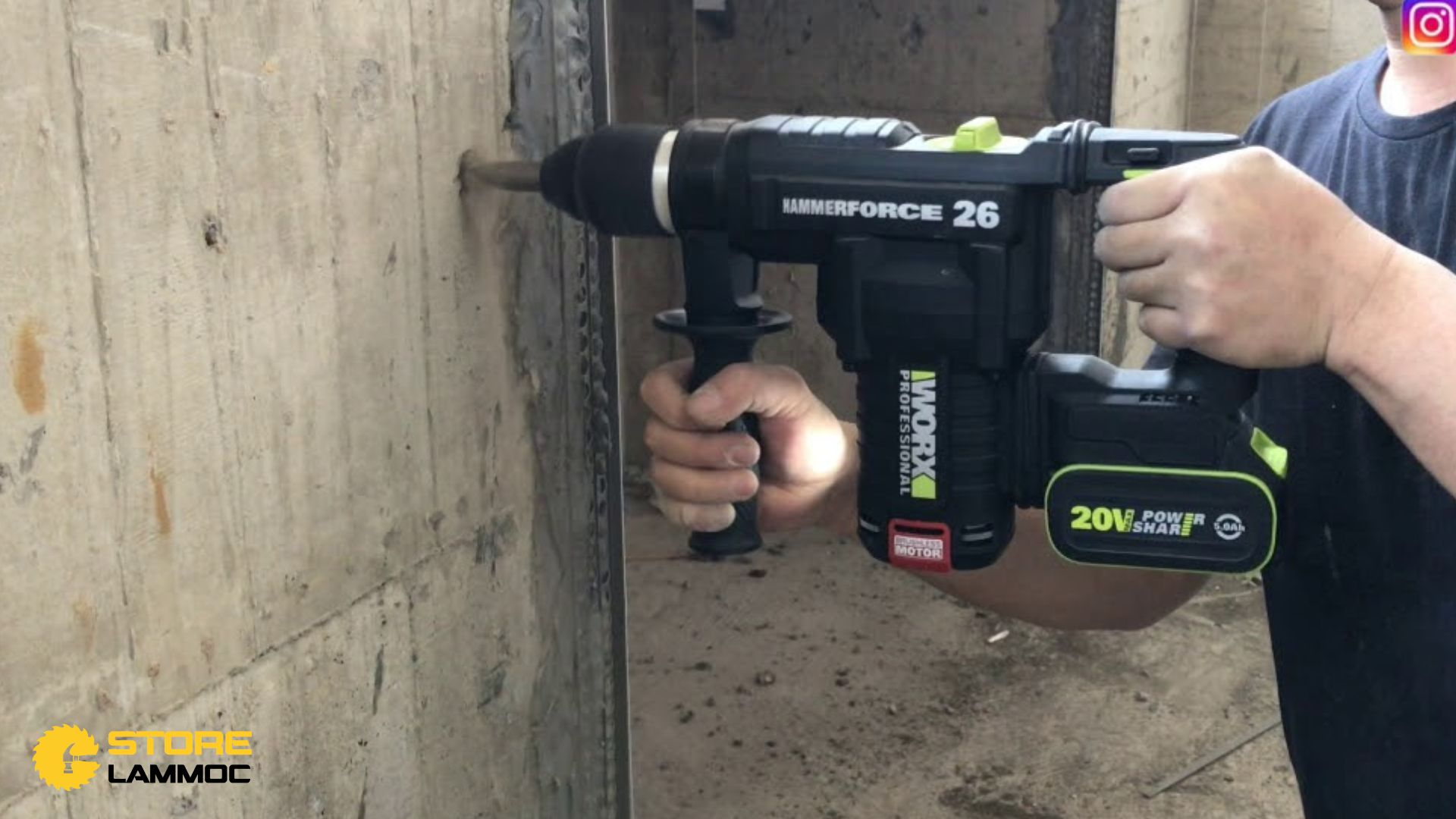 Giới Thiệu Về Máy Khoan Bê Tông Pin Worx