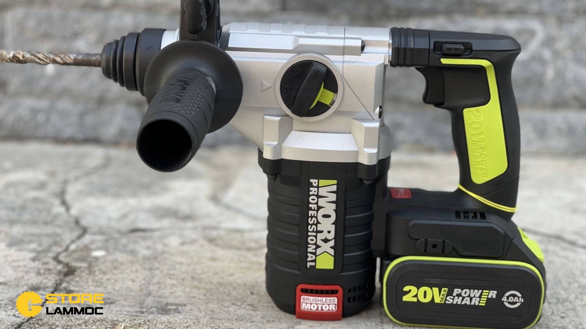 Giới thiệu về máy khoan bê tông Worx