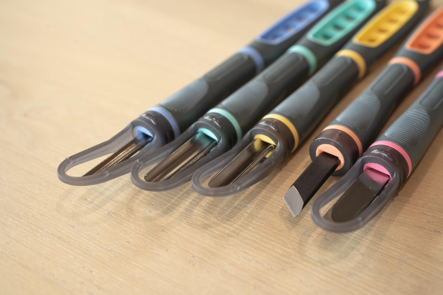 Bộ dao điêu khắc gỗ 5pcs Nhật Bản GX-NEO, cán nhựa Seki Graver Razor YHAC044