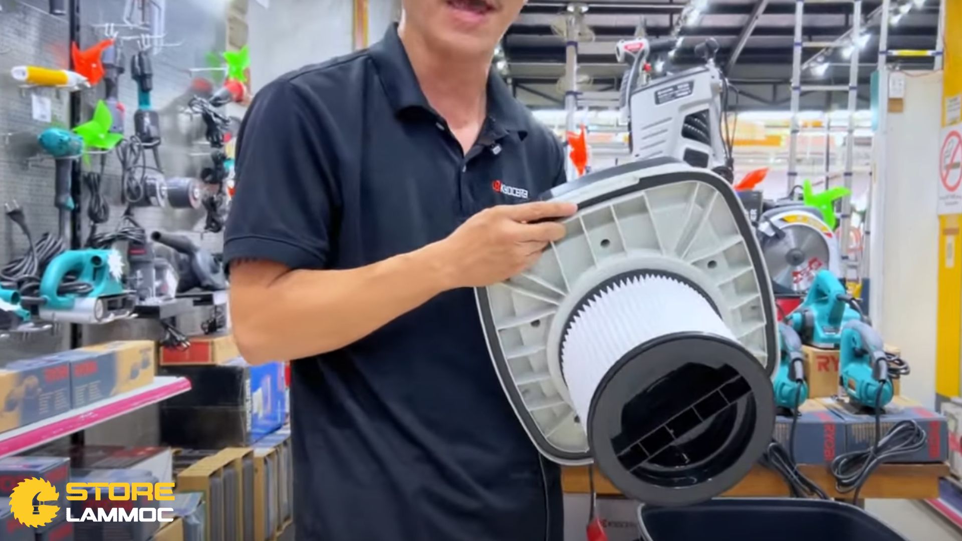 Hệ thống lọc bụi của máy hút bụi Kyocera AVC1100