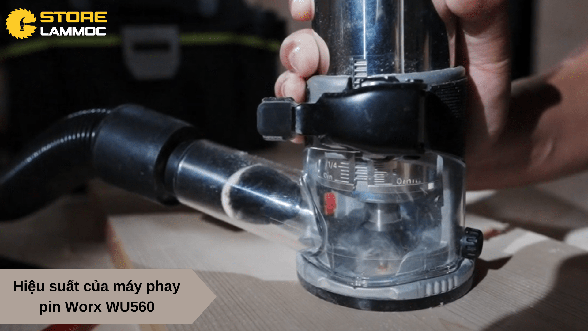 Hiệu suất của máy phay pin Worx WU560