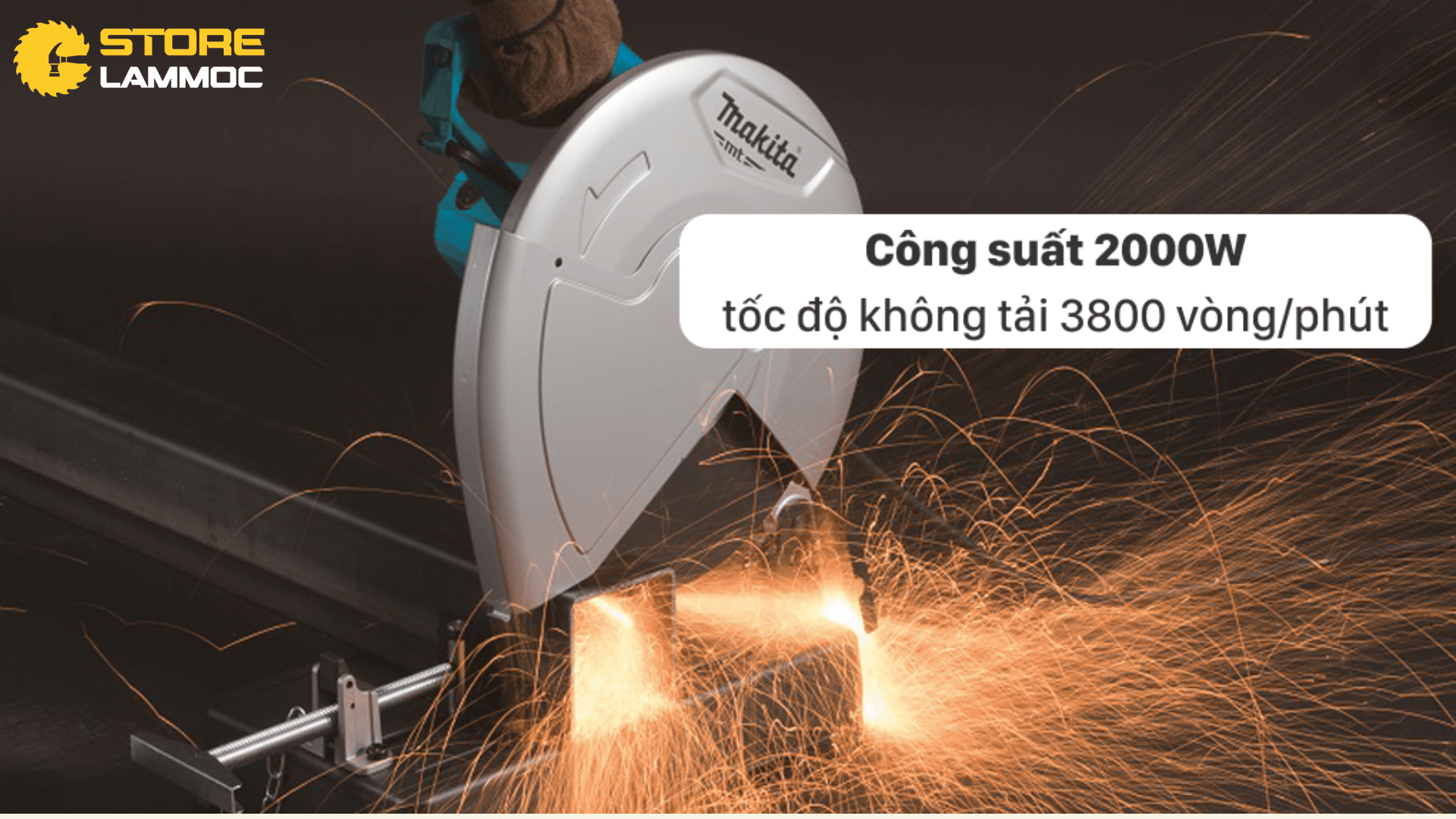 Hiệu suất làm việc của máy cắt sắt MAKITA M2401B