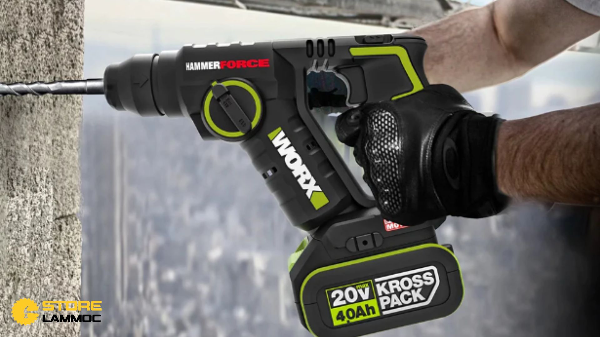 Hướng dẫn sử dụng máy khoan bê tông Worx