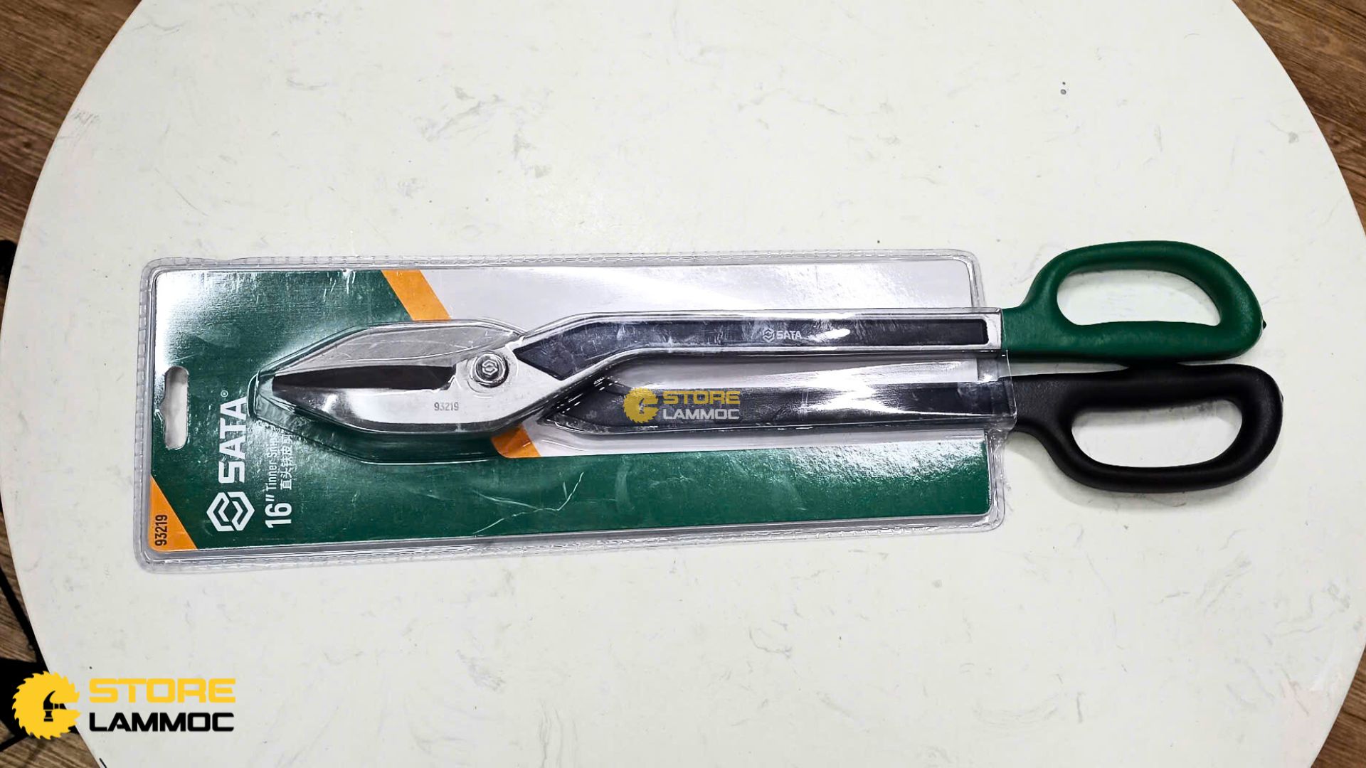 Kéo cắt tôn loại mũi thẳng 16inch Sata 93219 - 1