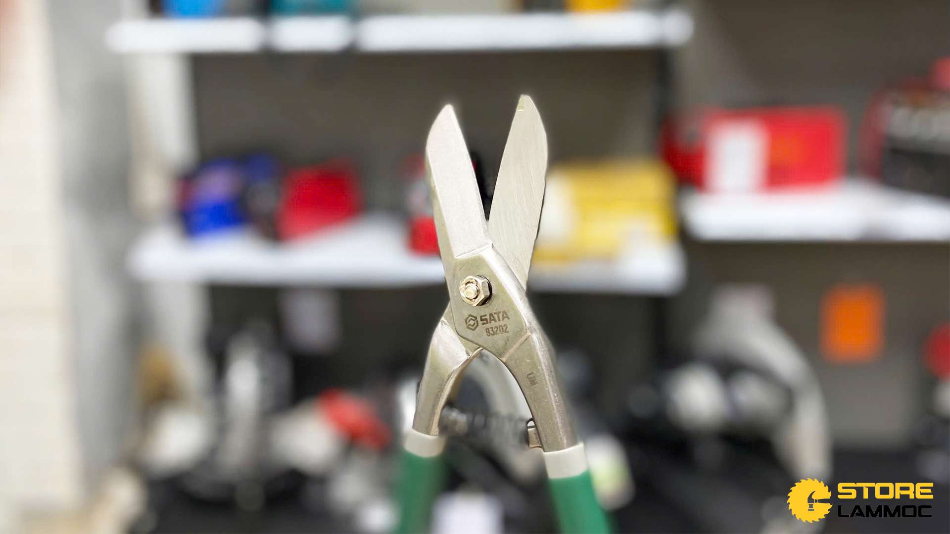 Kéo cắt tôn loại mũi thẳng 225mm Sata 93202