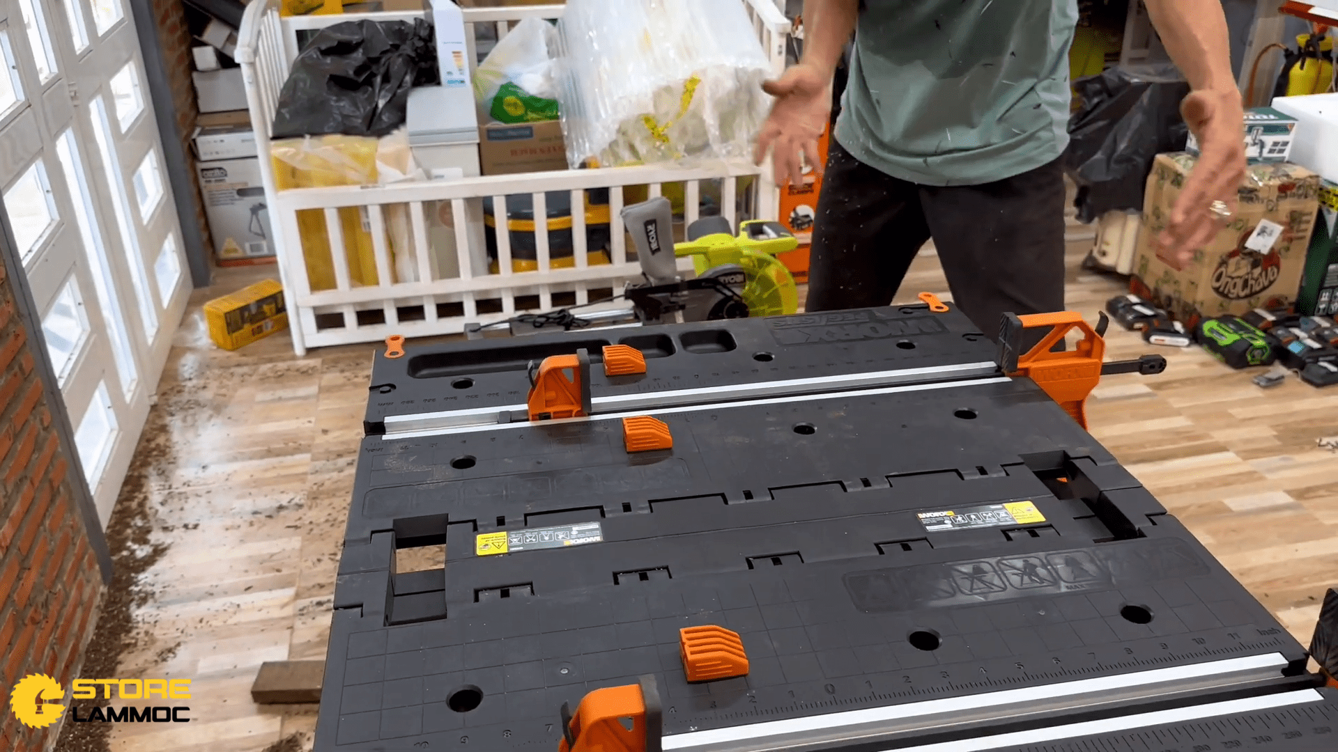 Khả năng kết nối nhiều bàn với nhau của bàn Worx WX051