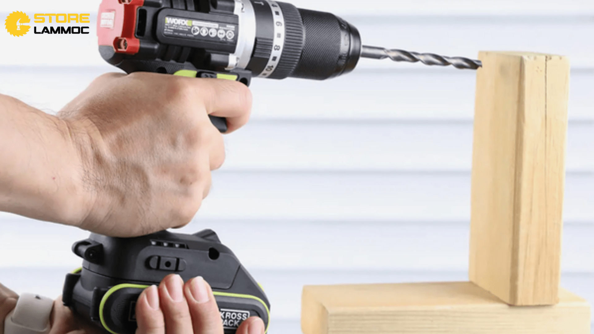 Khả năng khoan gỗ của máy khoan pin Worx WU369