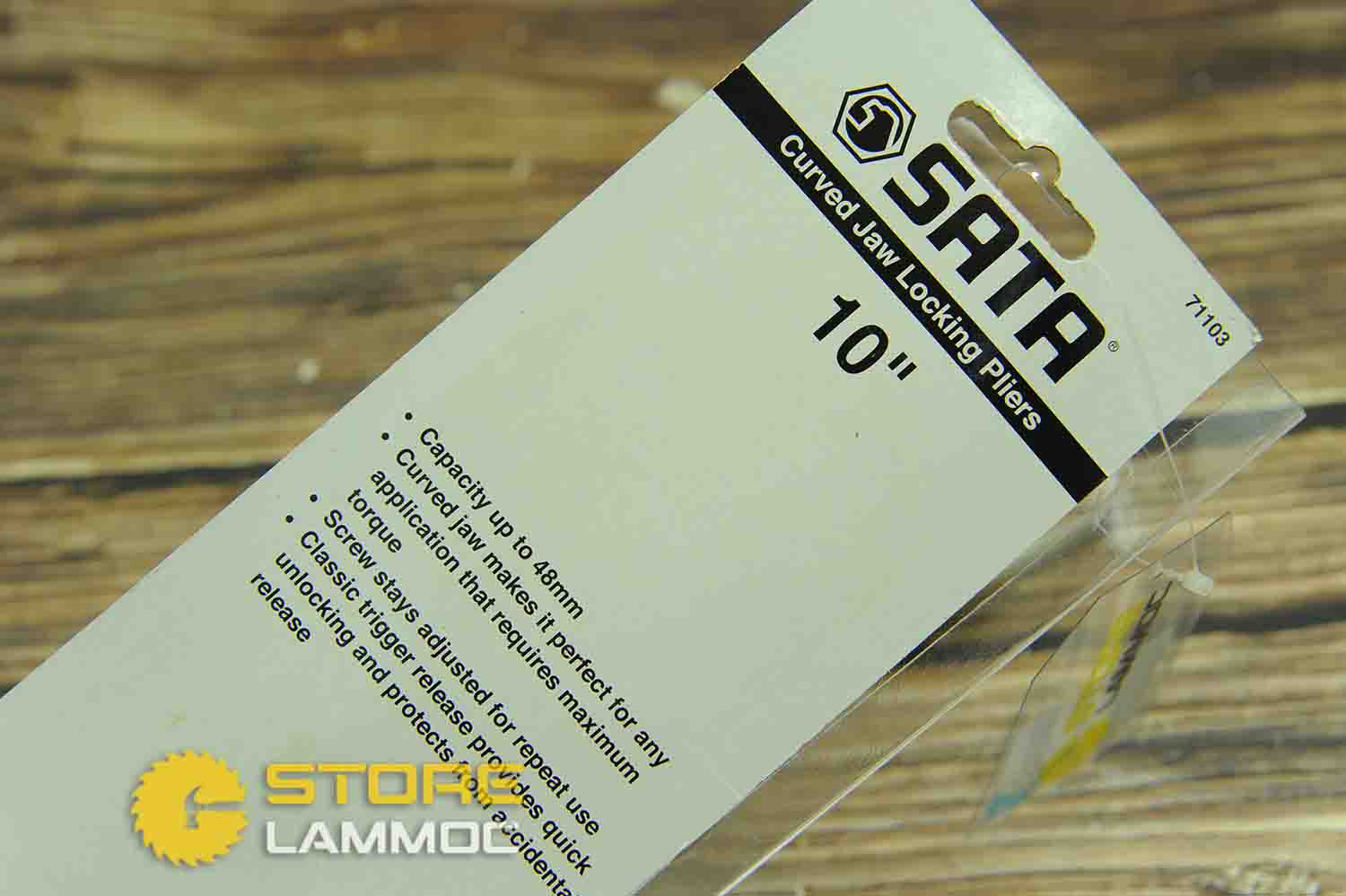 Kìm bấm chết mỏ cong 10 inch Sata 71103 cán trơn