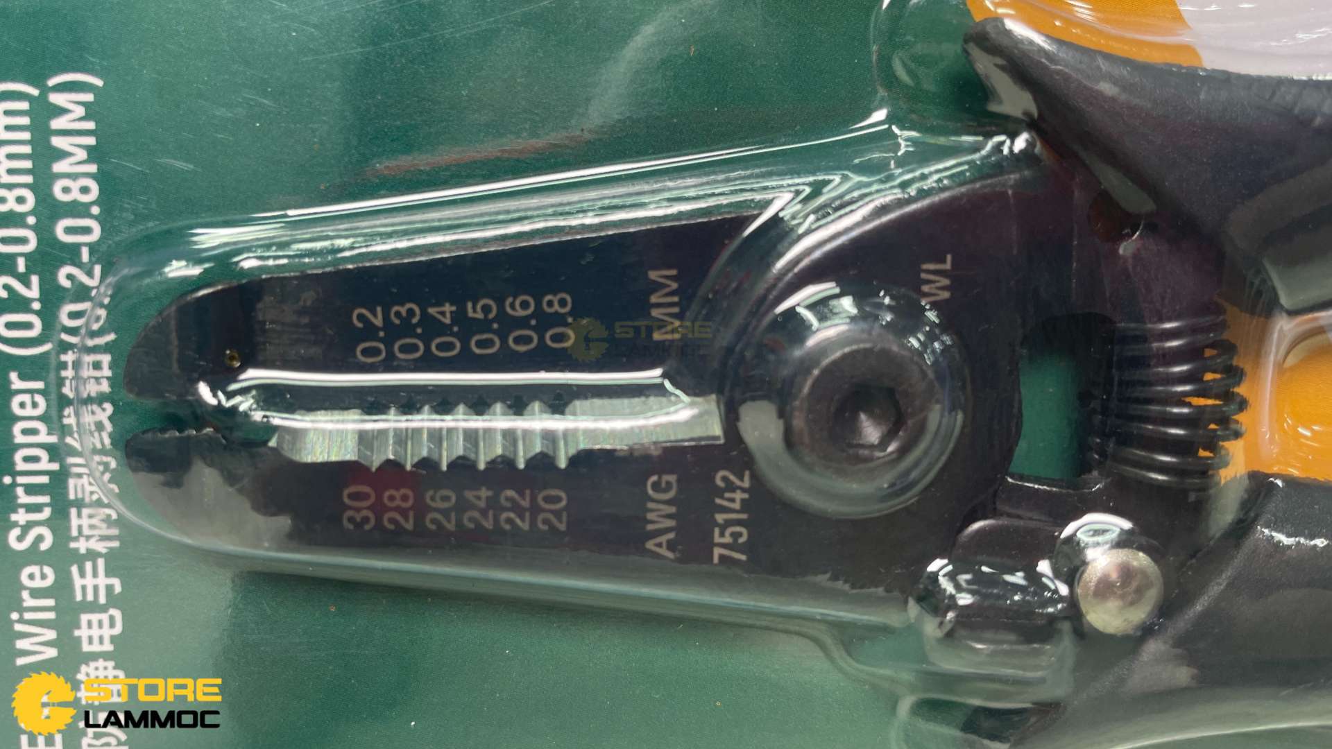 Kìm tuốt dây điện 5inch 0.2-0.8mm tay cầm chống tĩnh điện Sata 75142