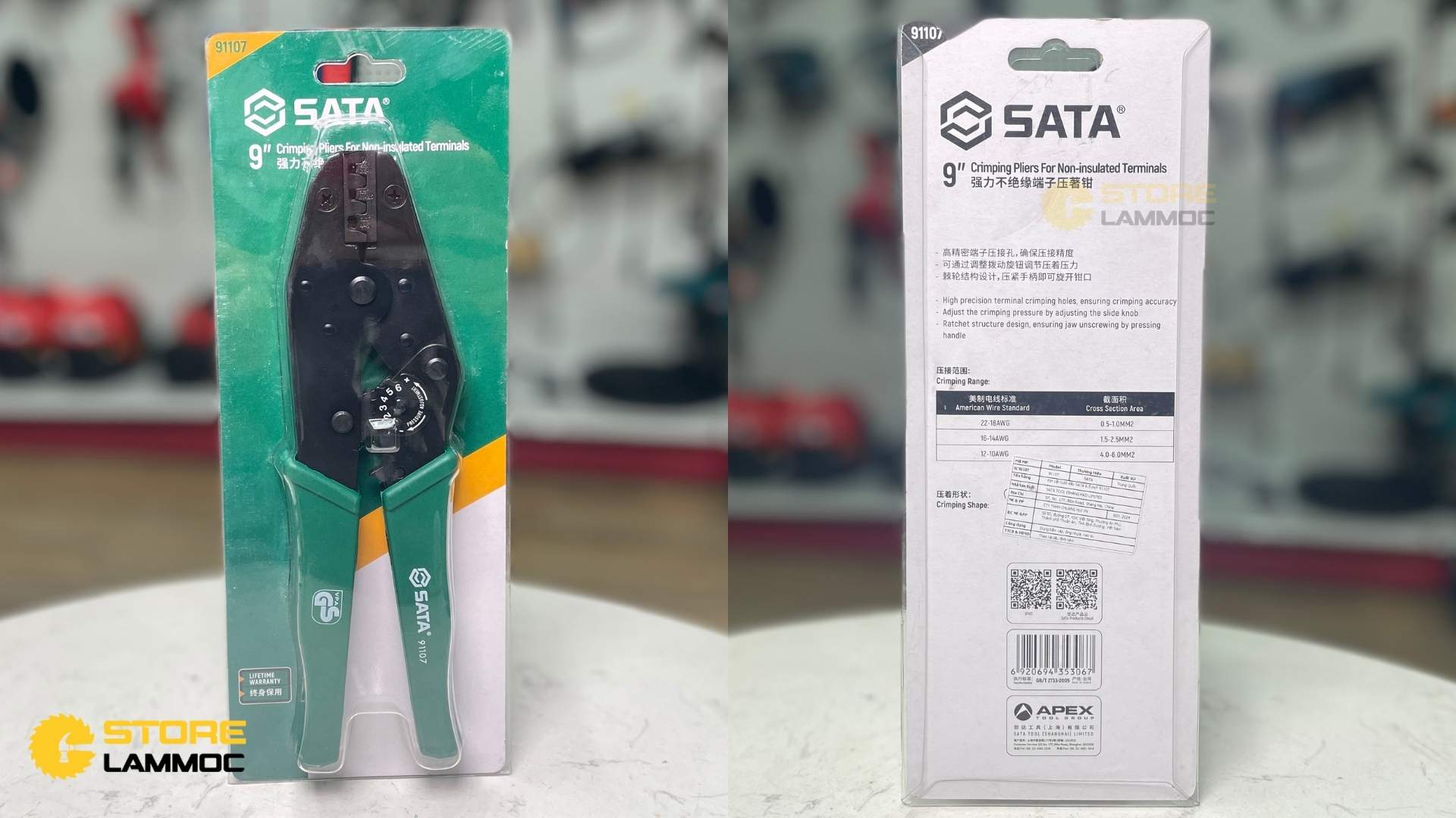 Kìm tuốt dây điện 6.5inch Sata 91107