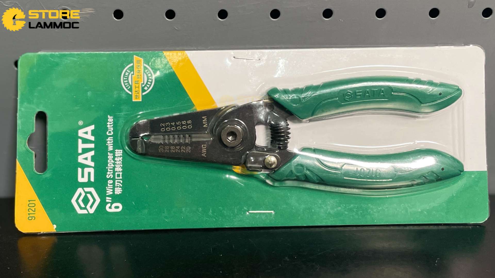 Kìm tuốt dây điện không có chức năng cắt 6 inch Sata 91201