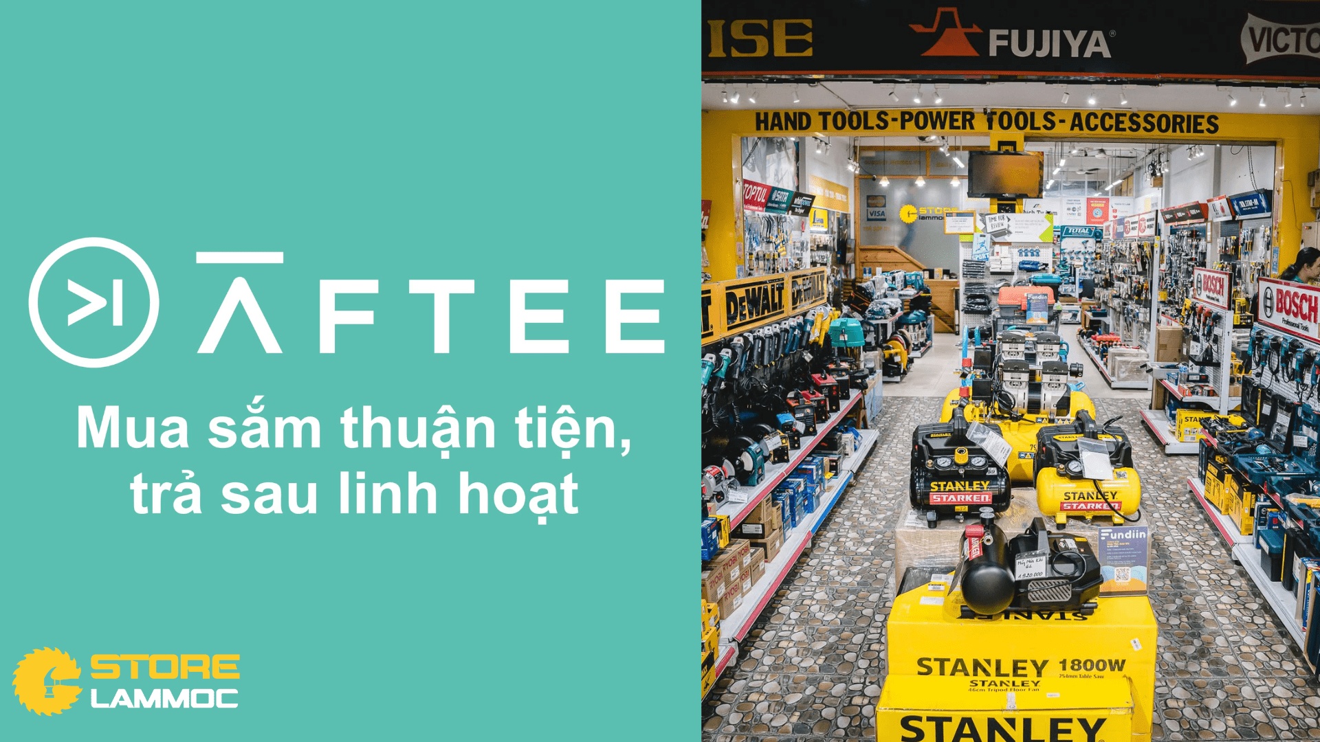 Lợi ích của dịch vụ mua trước trả sau AFTEE khi mua tại Store Làm Mộc