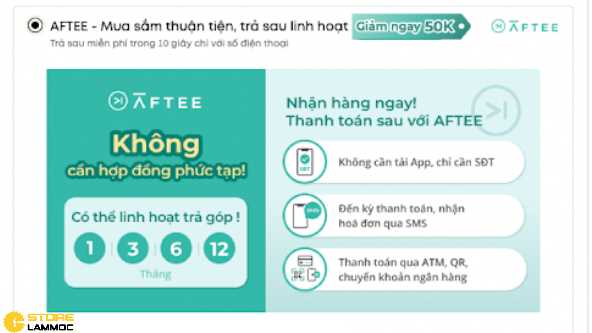 Lọi ích của dịch vụ mua trước trả sau AFTEE