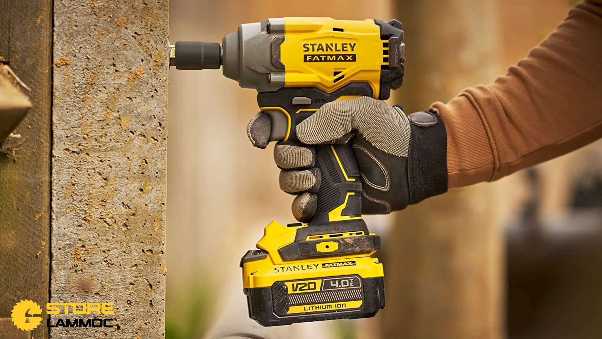 Máy bắn bu lông pin Stanley