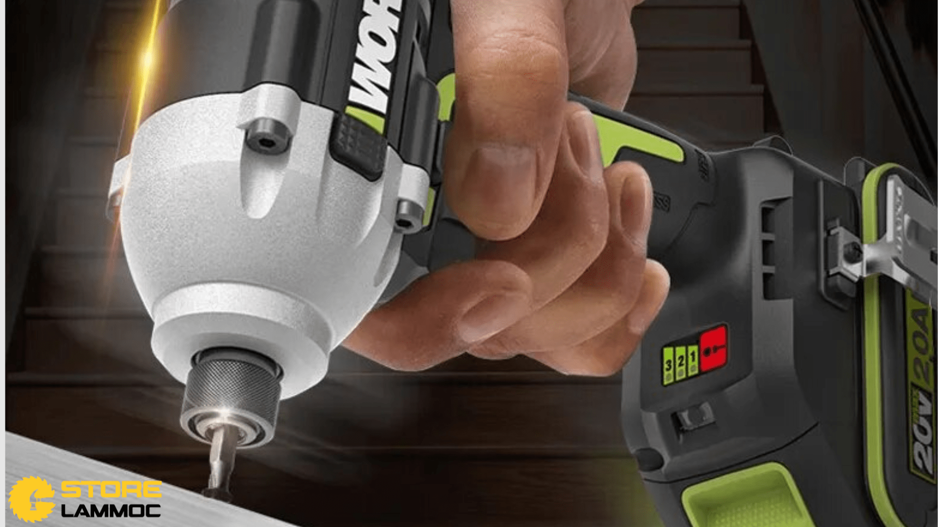 Máy bắn vít pin Worx 20V