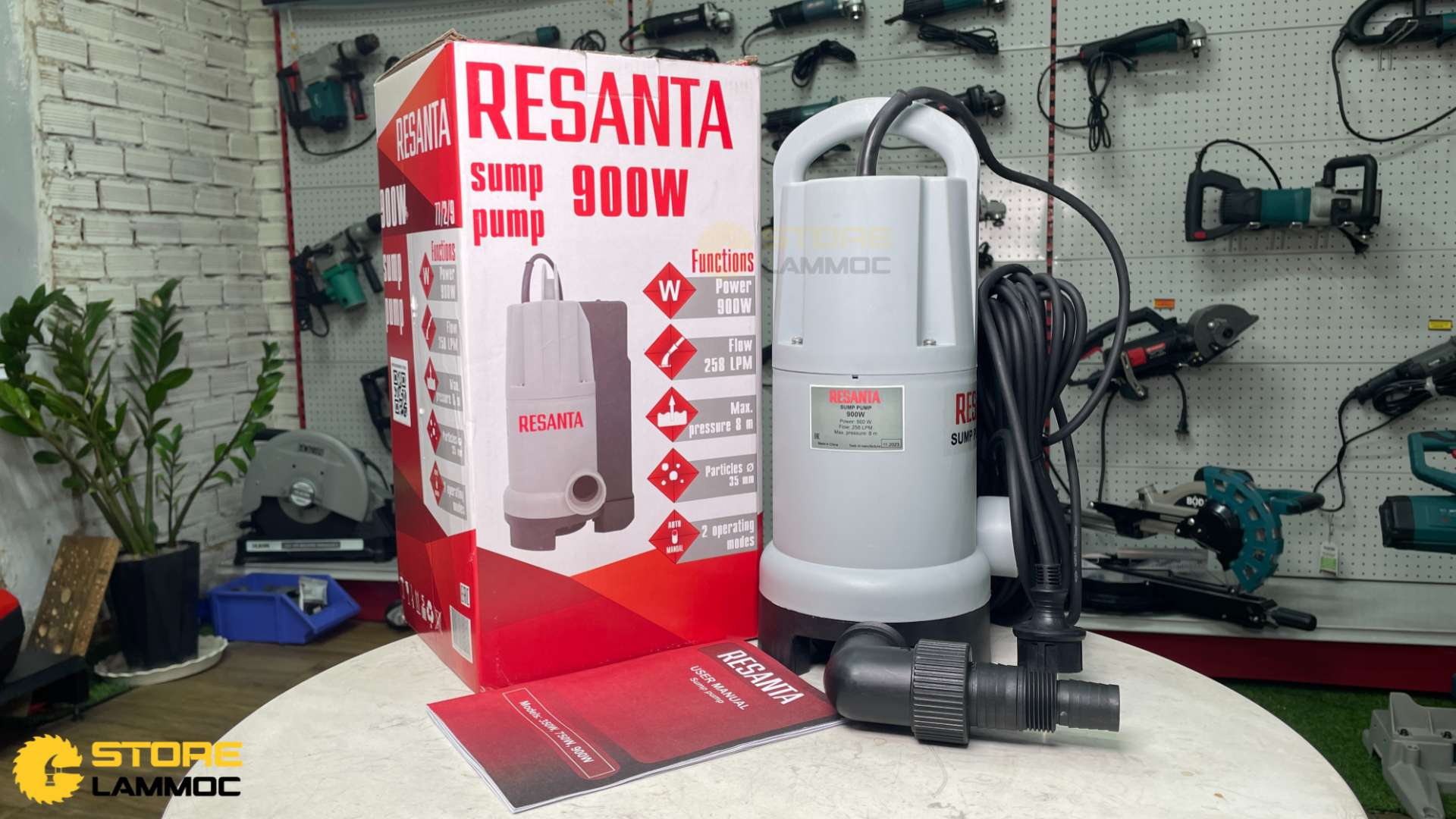 Máy bơm thoát nước Resanta 900W