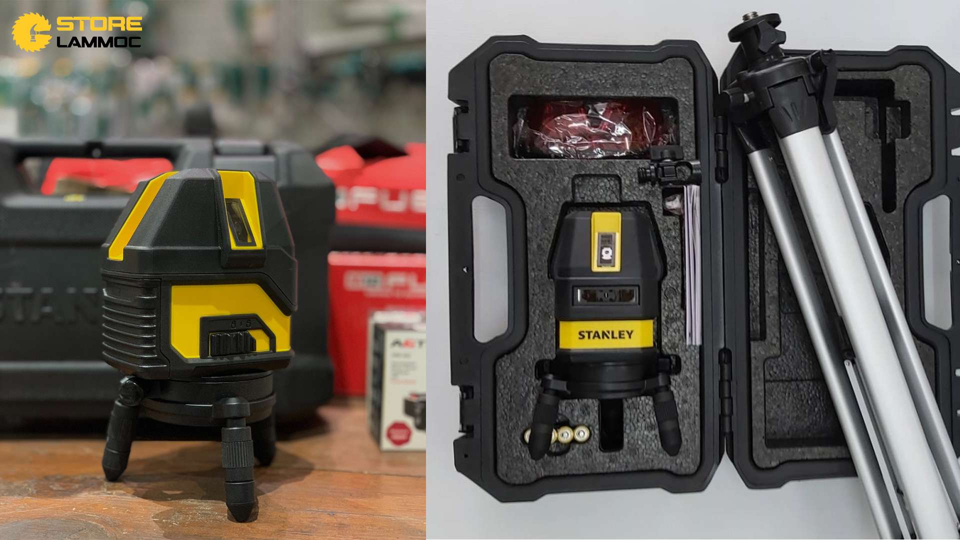 MÁY CÂN MỰC LASER STANLEY STHT77513-8 5 TIA ĐỎ