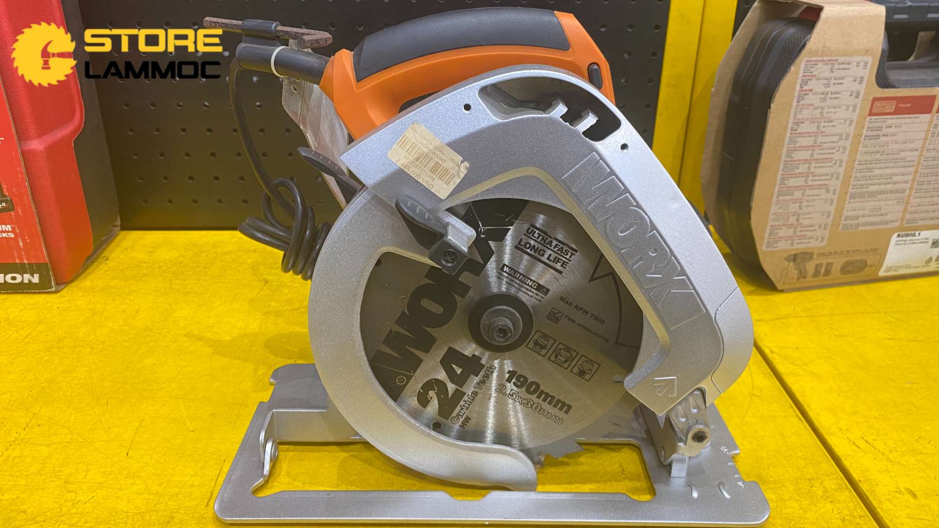 Máy cưa đĩa cầm tay 190mm có laser 1600W Worx WX445