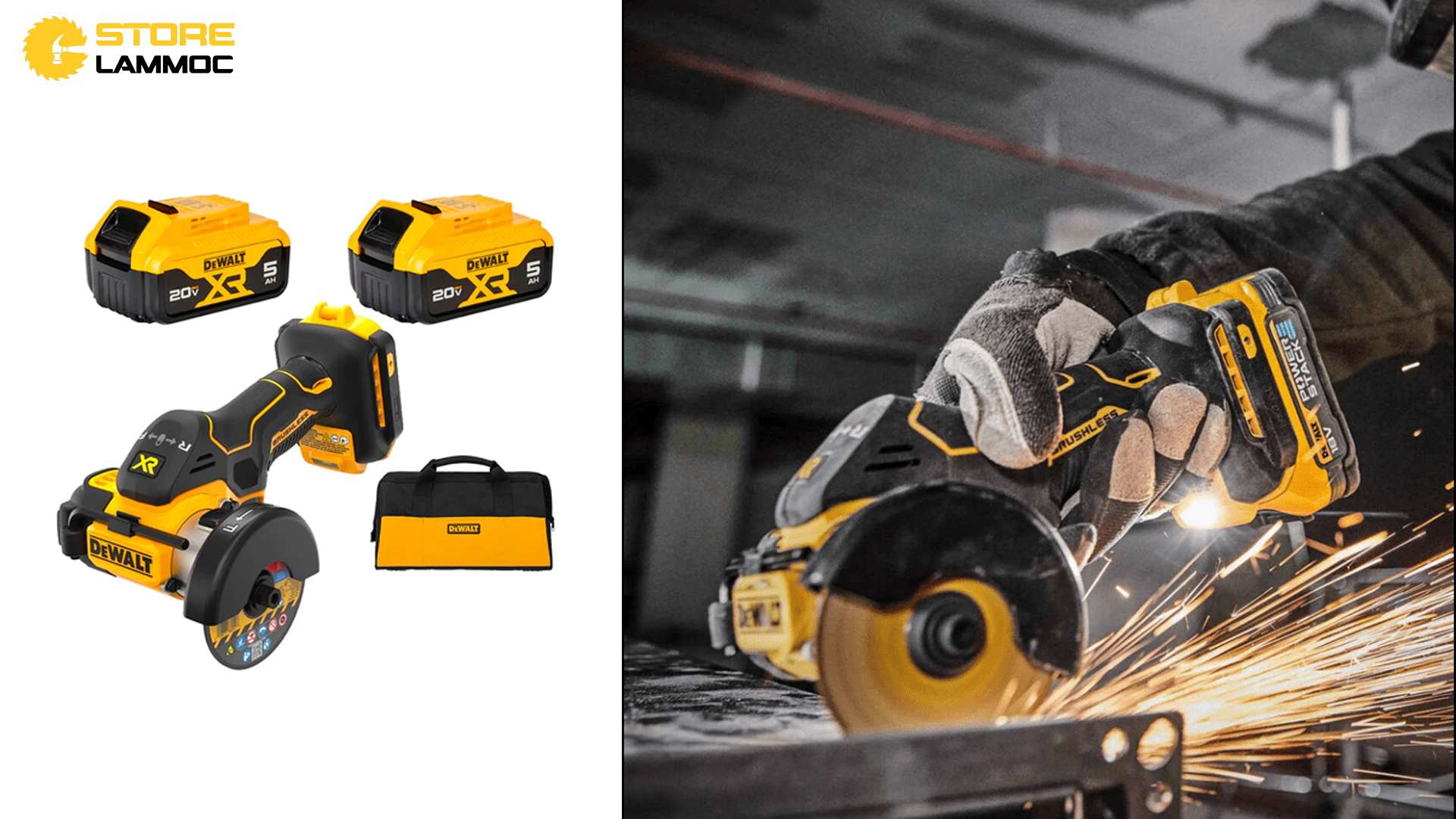 MÁY CƯA ĐĨA DÙNG PIN 20V DEWALT DCS438BP2