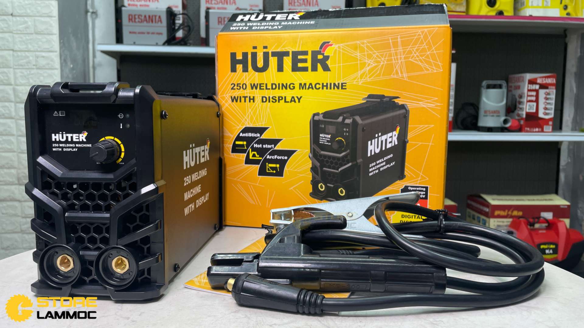 Máy hàn que điện tử Huter 250