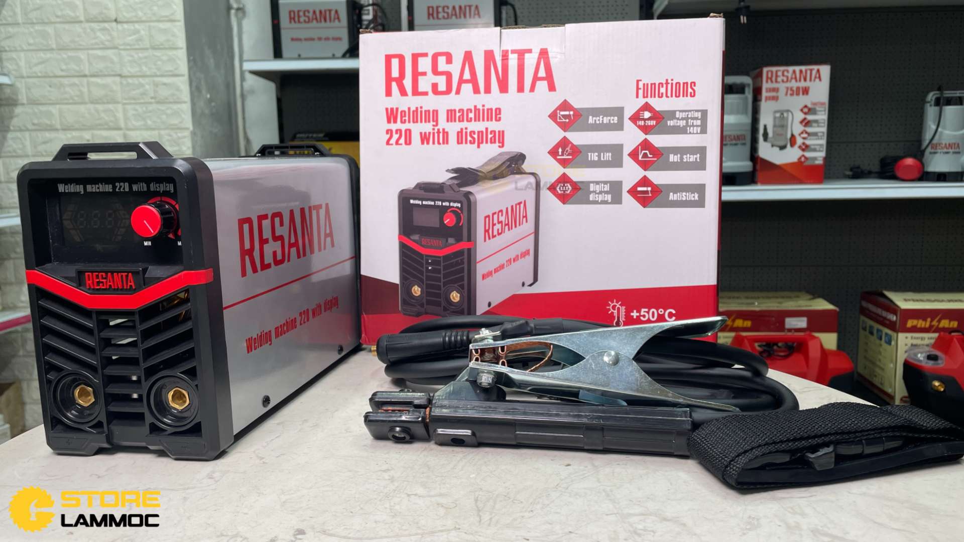 Máy hàn que điện tử Resanta 220