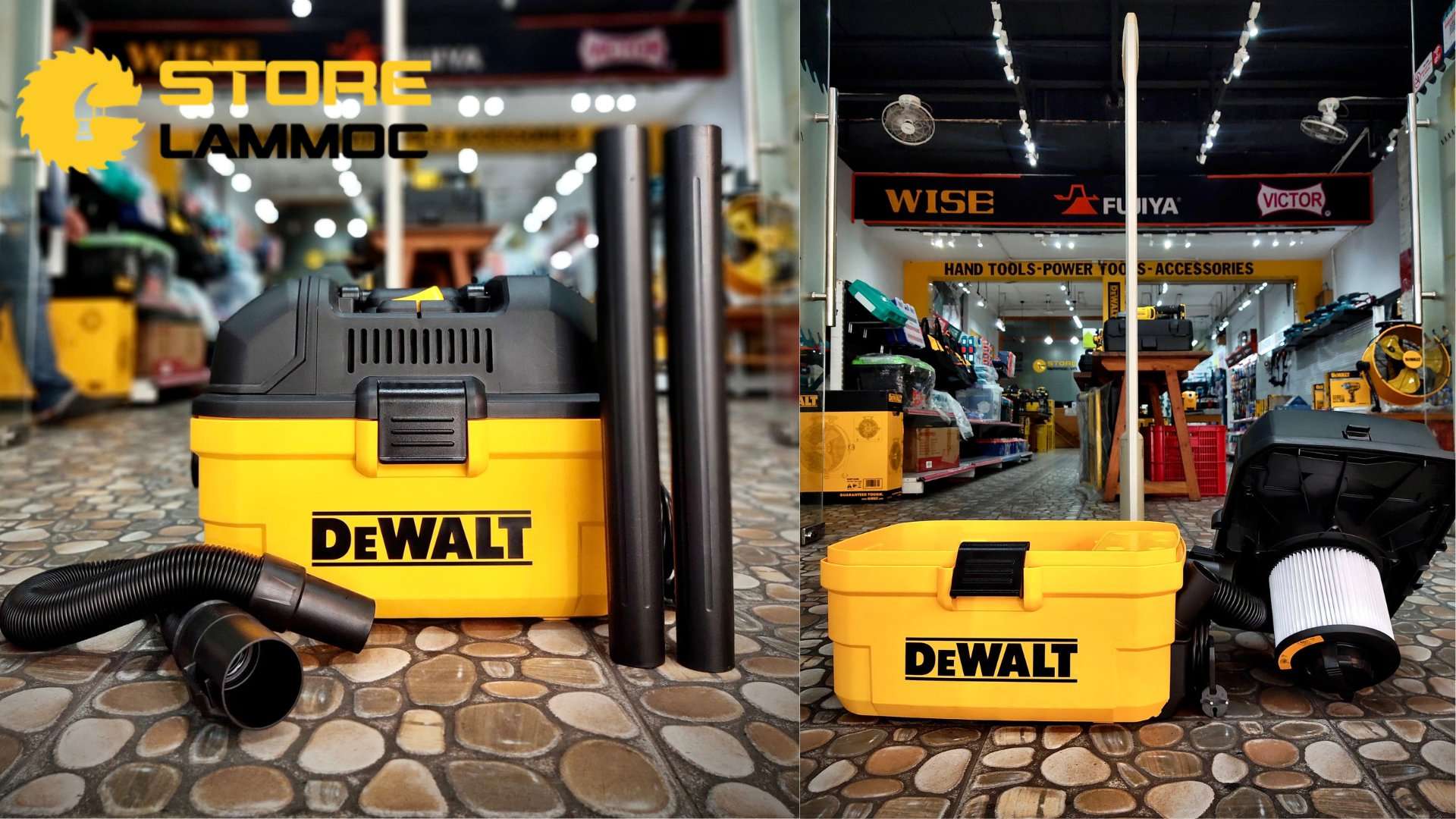 Máy hút bụi 3 chức năng 15L Dewalt DXV15T (1350W – 1.8HP)