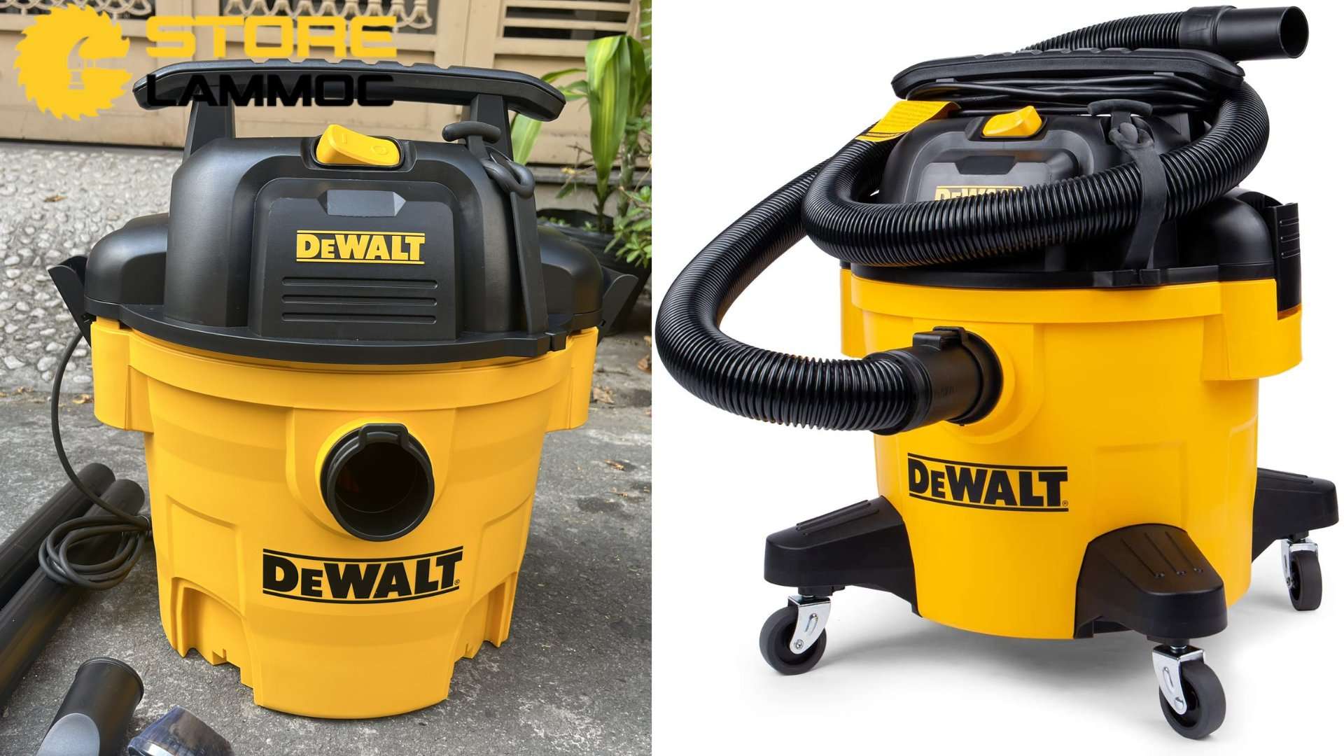 Máy hút bụi Dewalt DXV23P công suất 4Hp 3 chức năng 23L