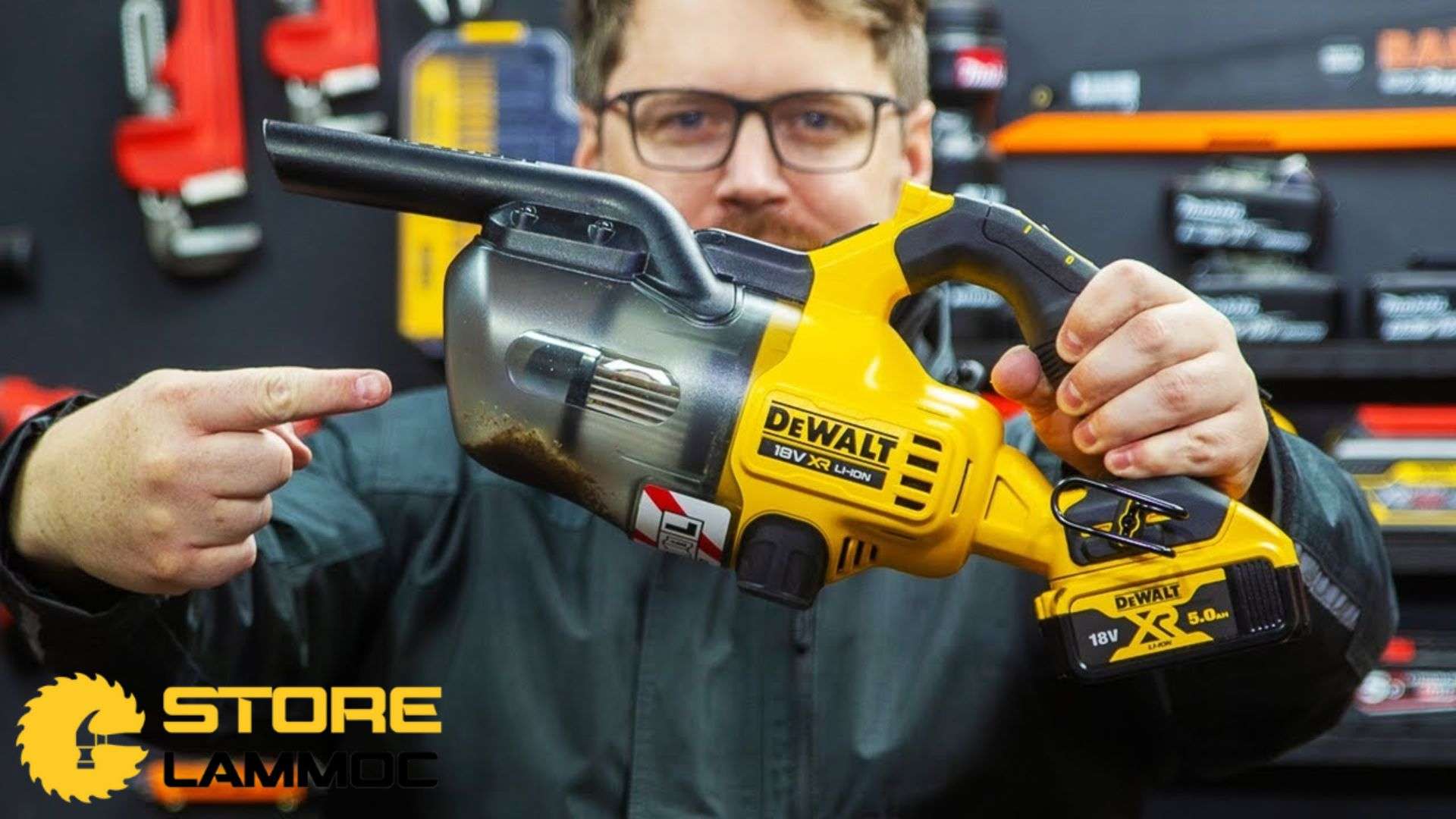 Máy hút bụi Dewalt dùng pin 20v DCV501LN