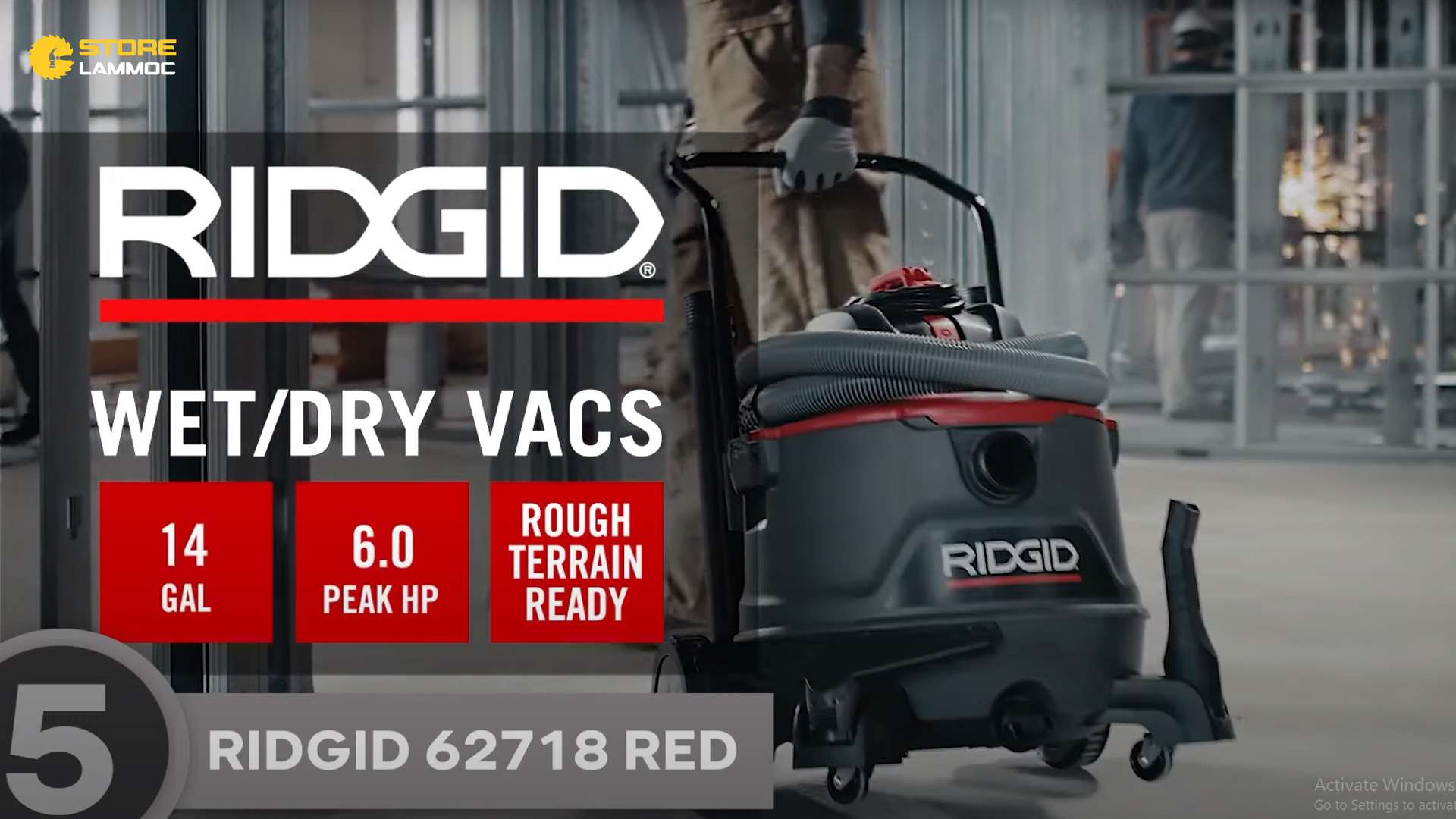 Máy hút bụi RIDGID 62718 Red